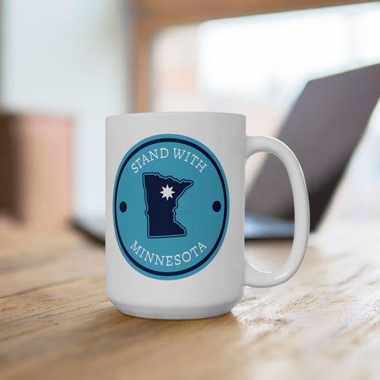 Stand With Minnesota Logo Ceramic Mug (11oz/15oz)