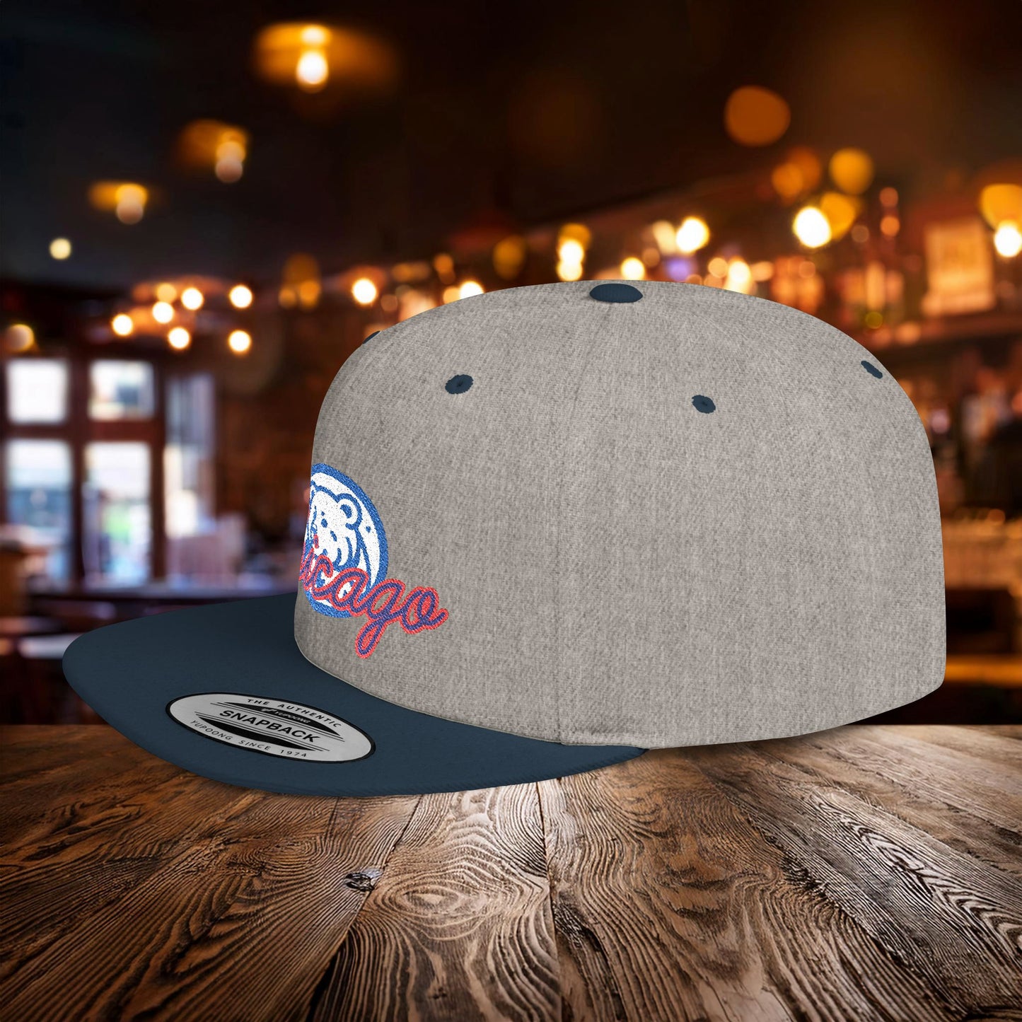 Chicago Bear Cub Baseball Flat Bill Snapback