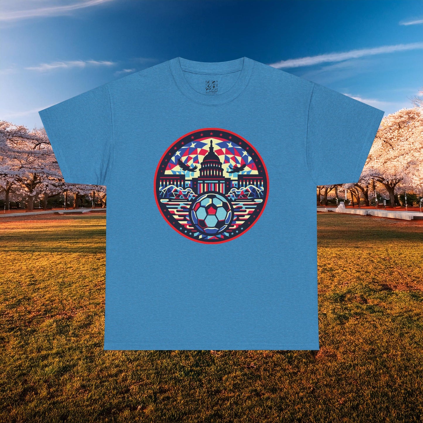 Vibrant Geometric DC Soccer Tee