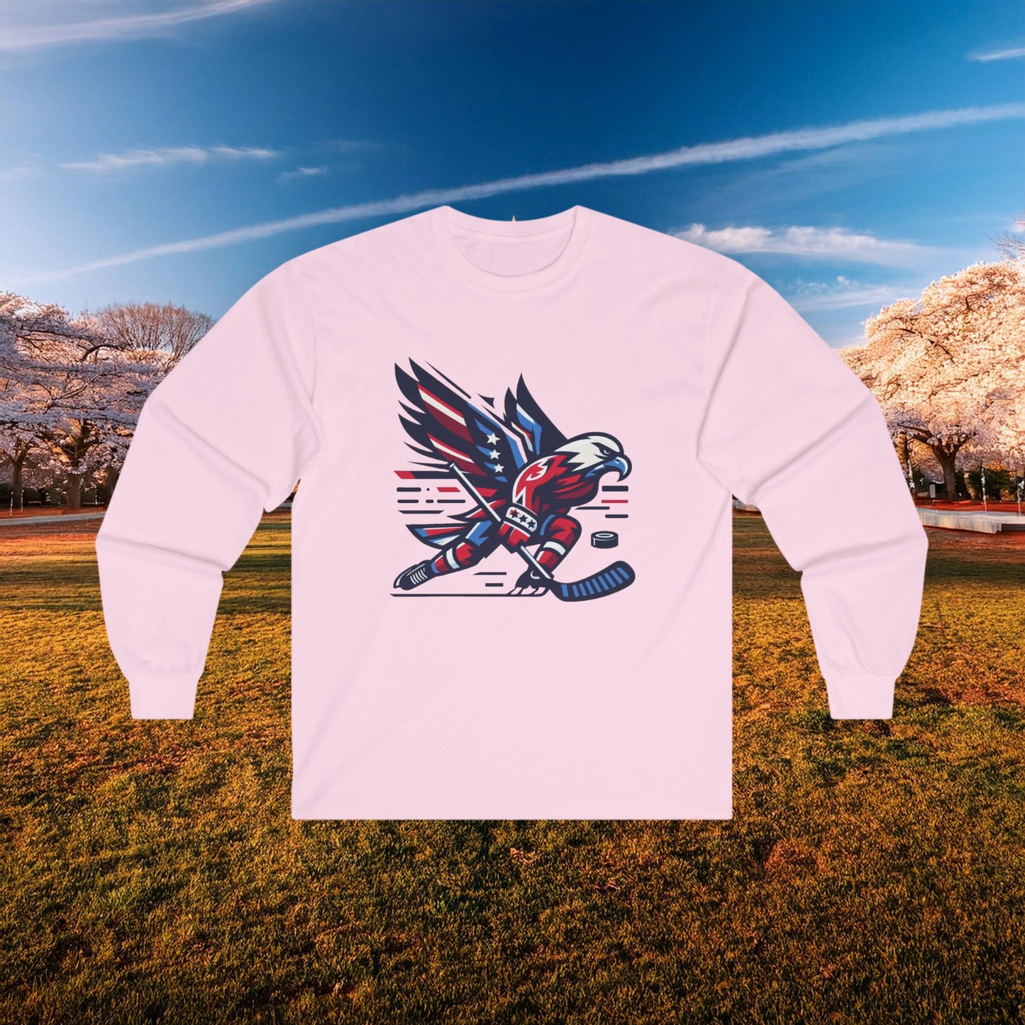 Washington Hockey Eagle Long Sleeve Tee
