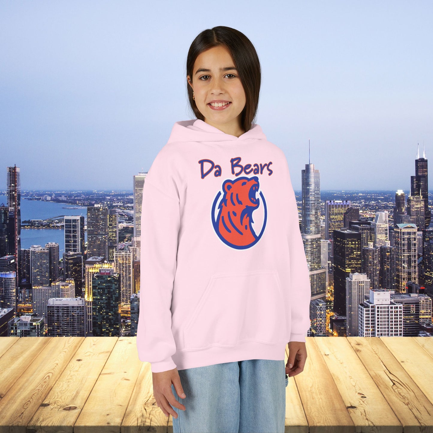 Da Bears Logo Youth Hoodie