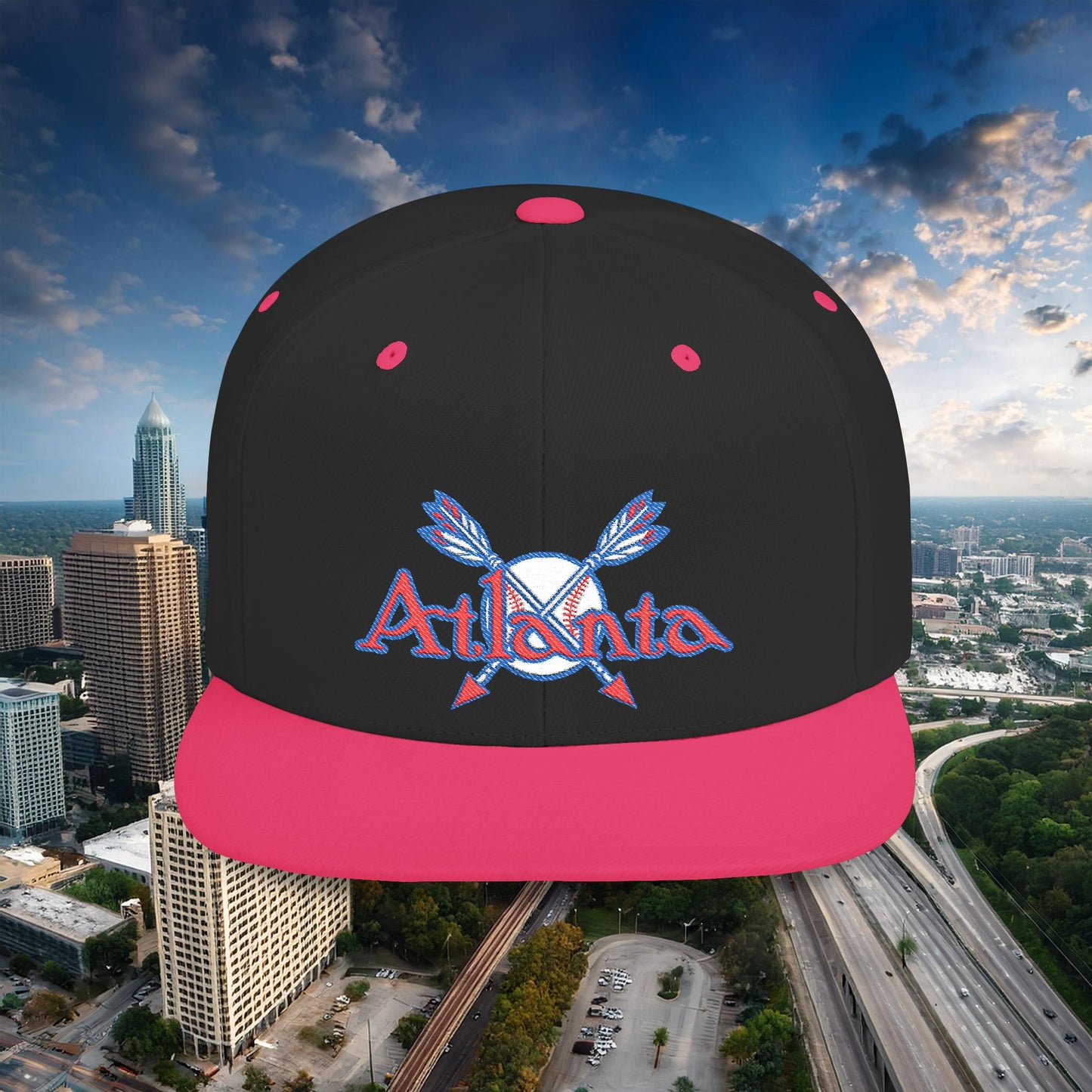 Atlanta Baseball Flat Bill Snapback