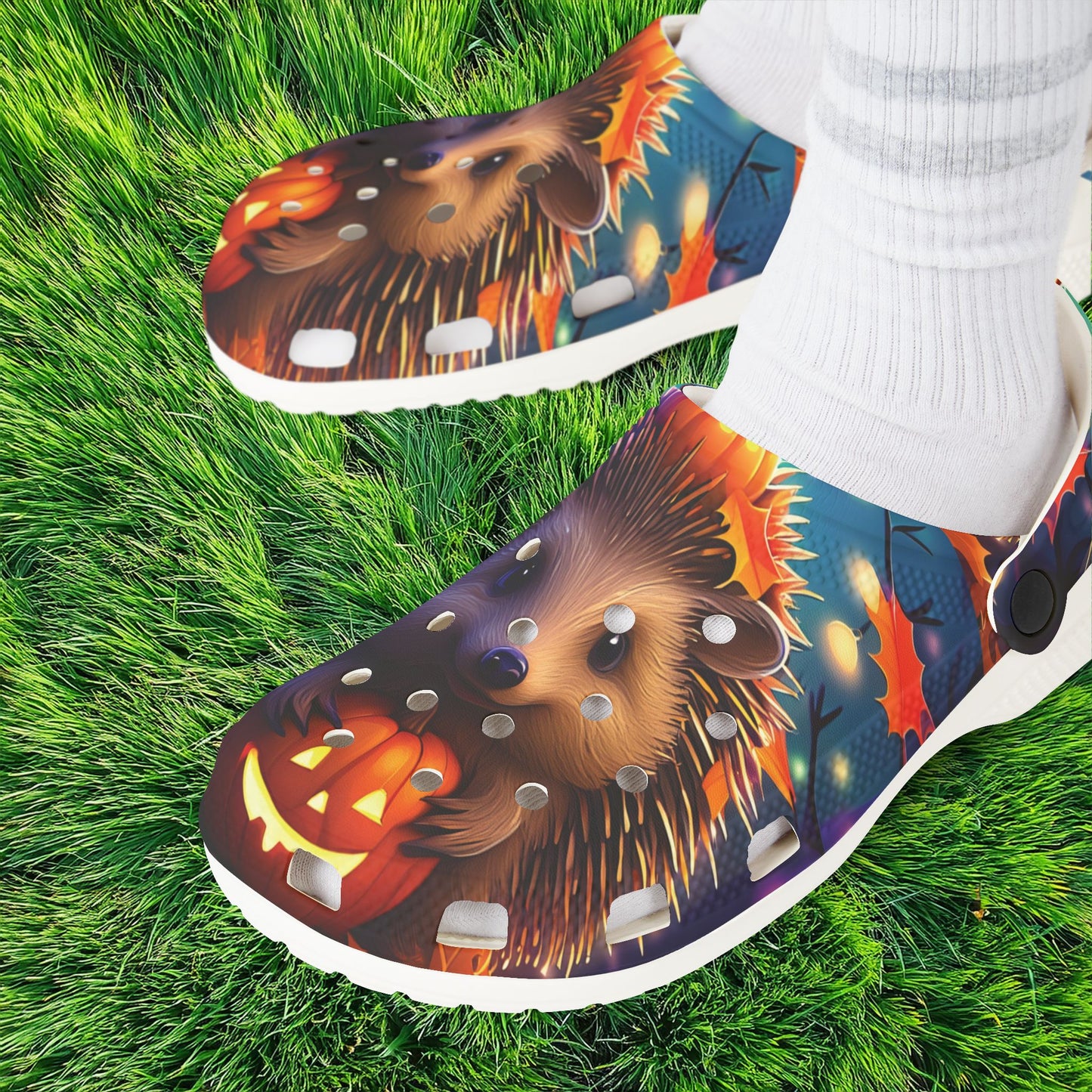 Halloween Hedgehog Foam Clogs
