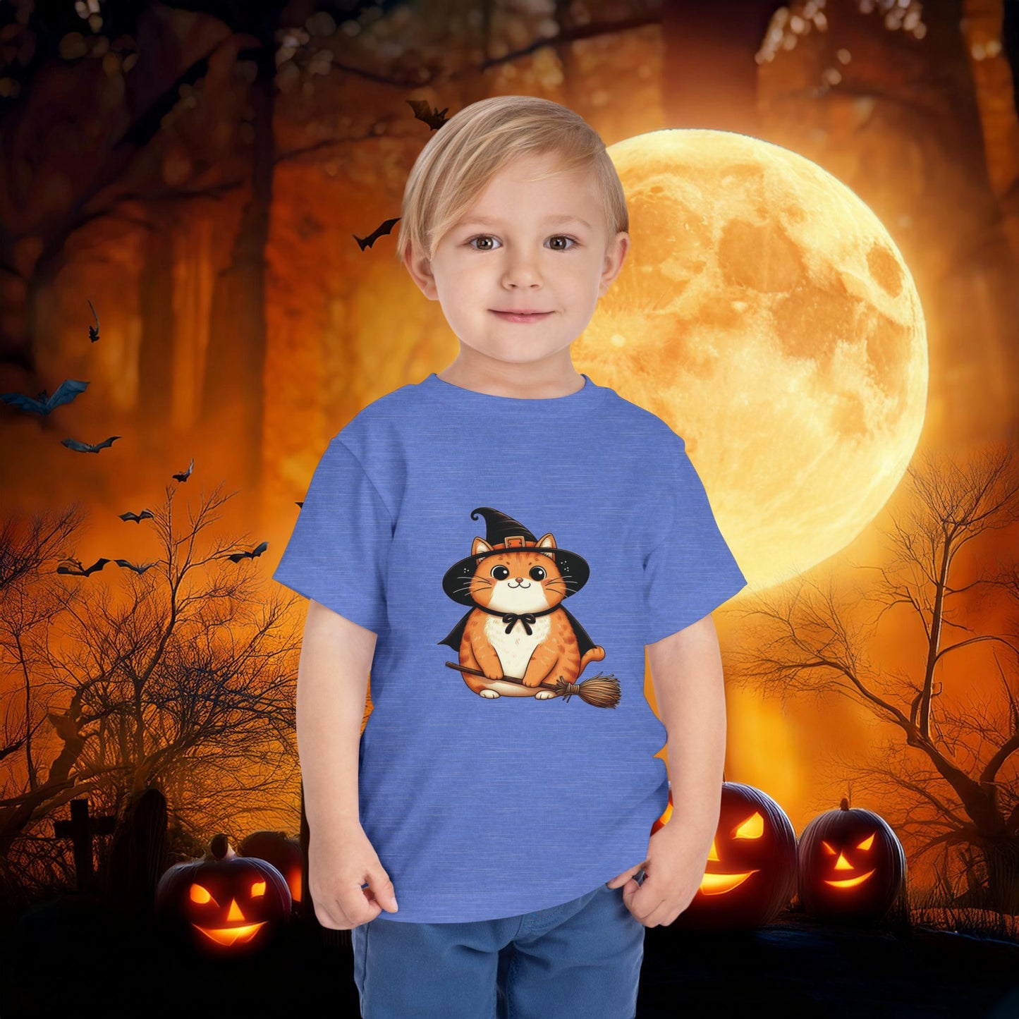 Trick or Treat Cat Toddler Tee
