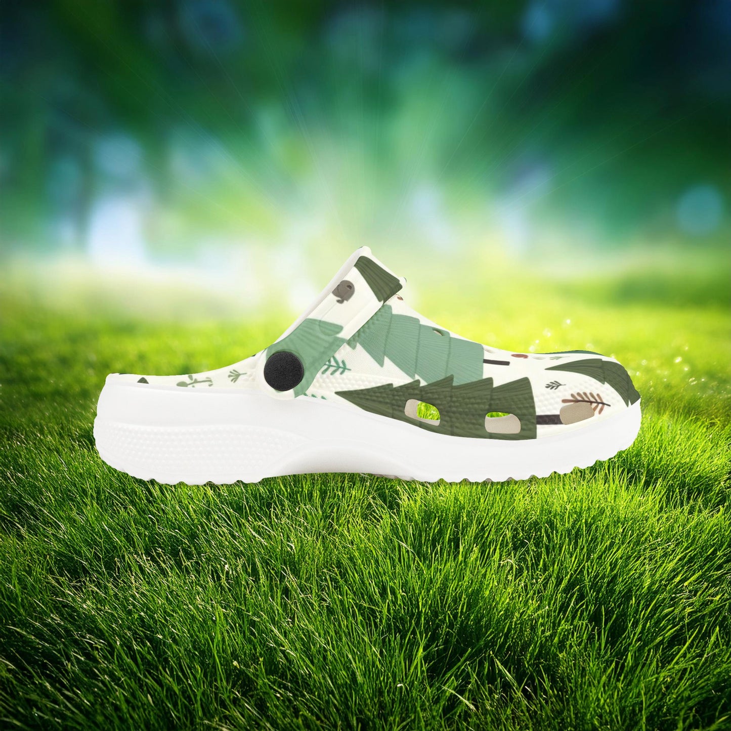 Forest Pattern Kid's Foam Clogs