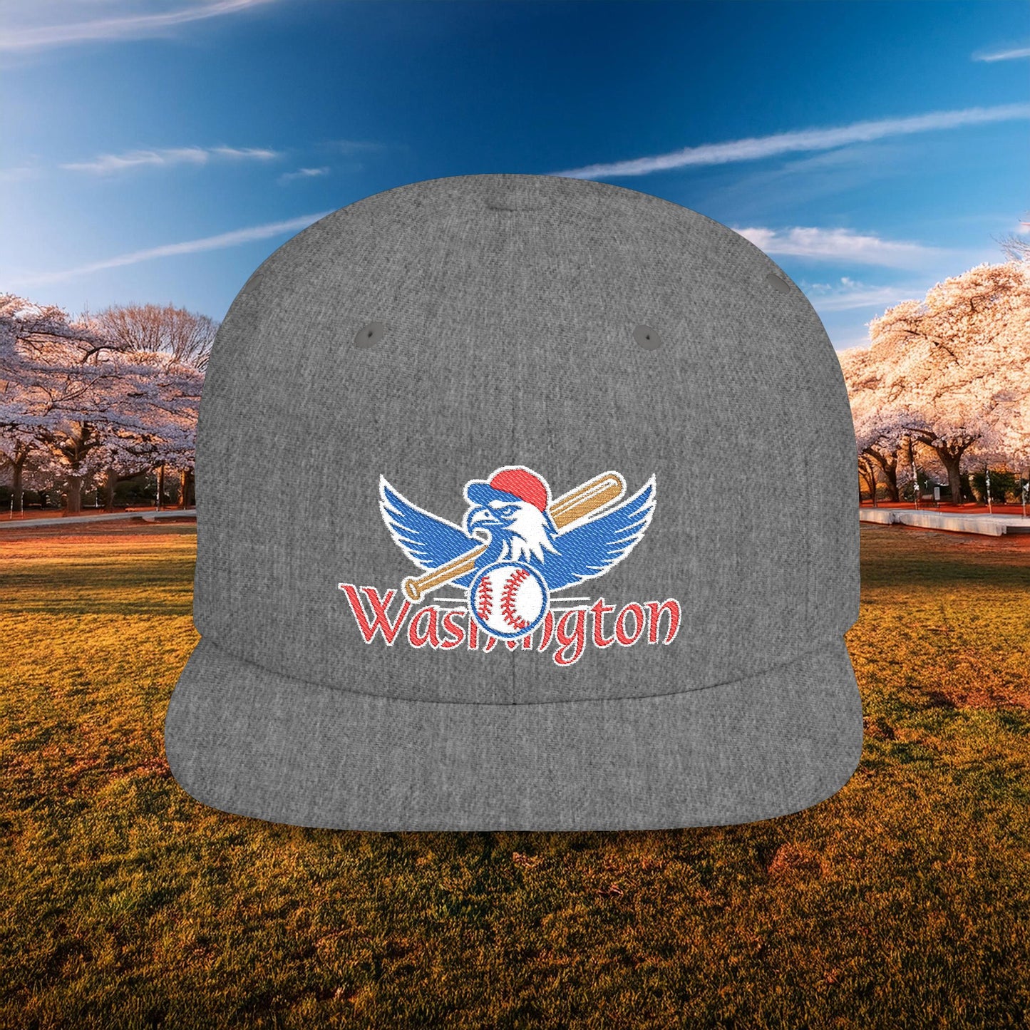 Washington Baseball Eagle Flat Bill Snapback