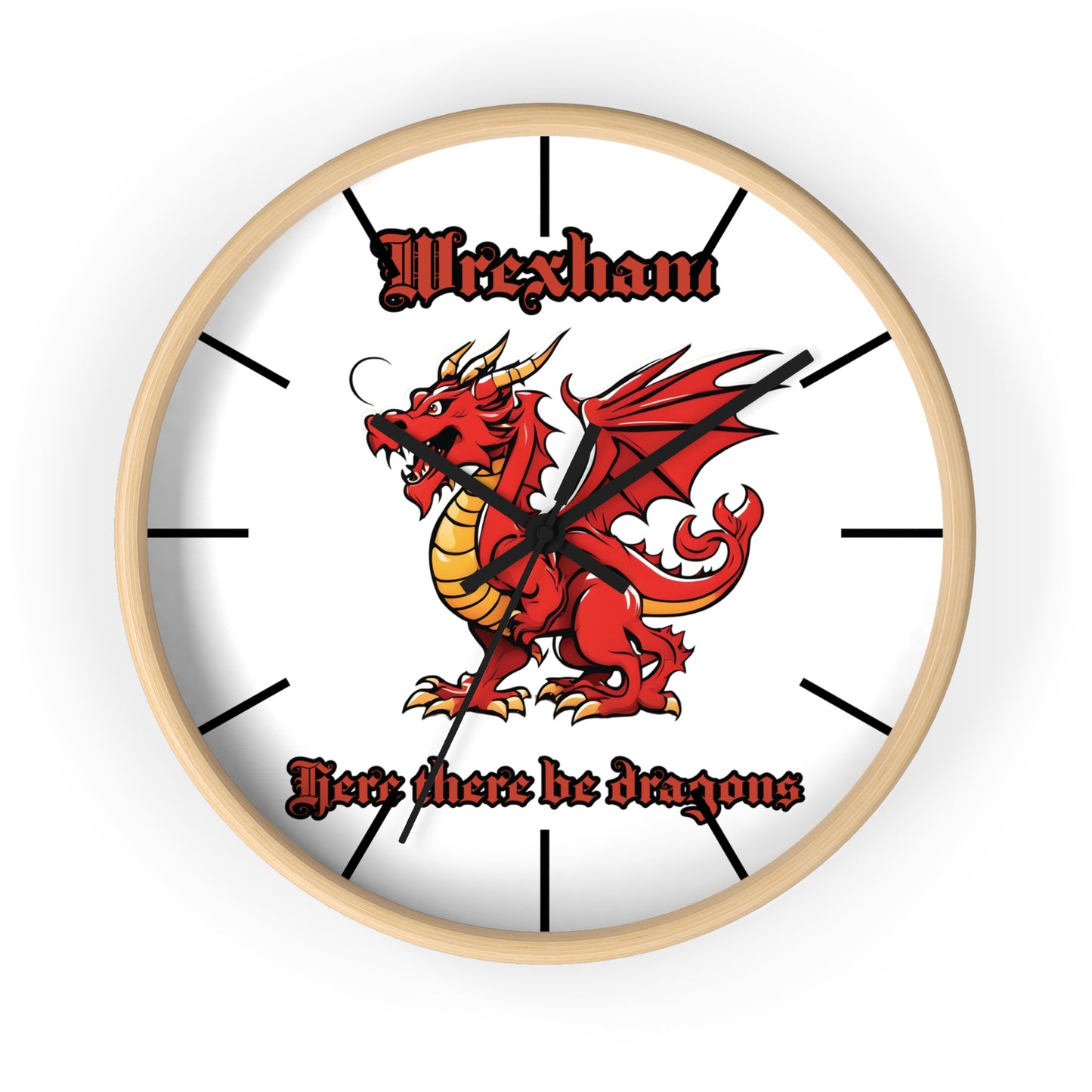 Wrexham Dragon Wall Clock