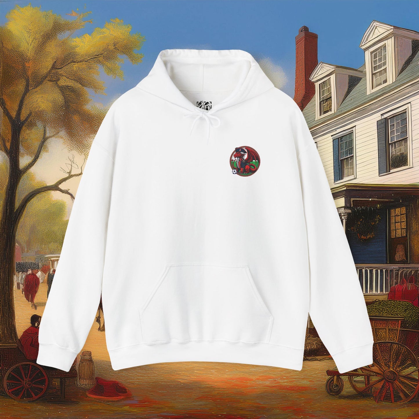 Revolutionary Red Dragons Front & Back Logo Hoodie