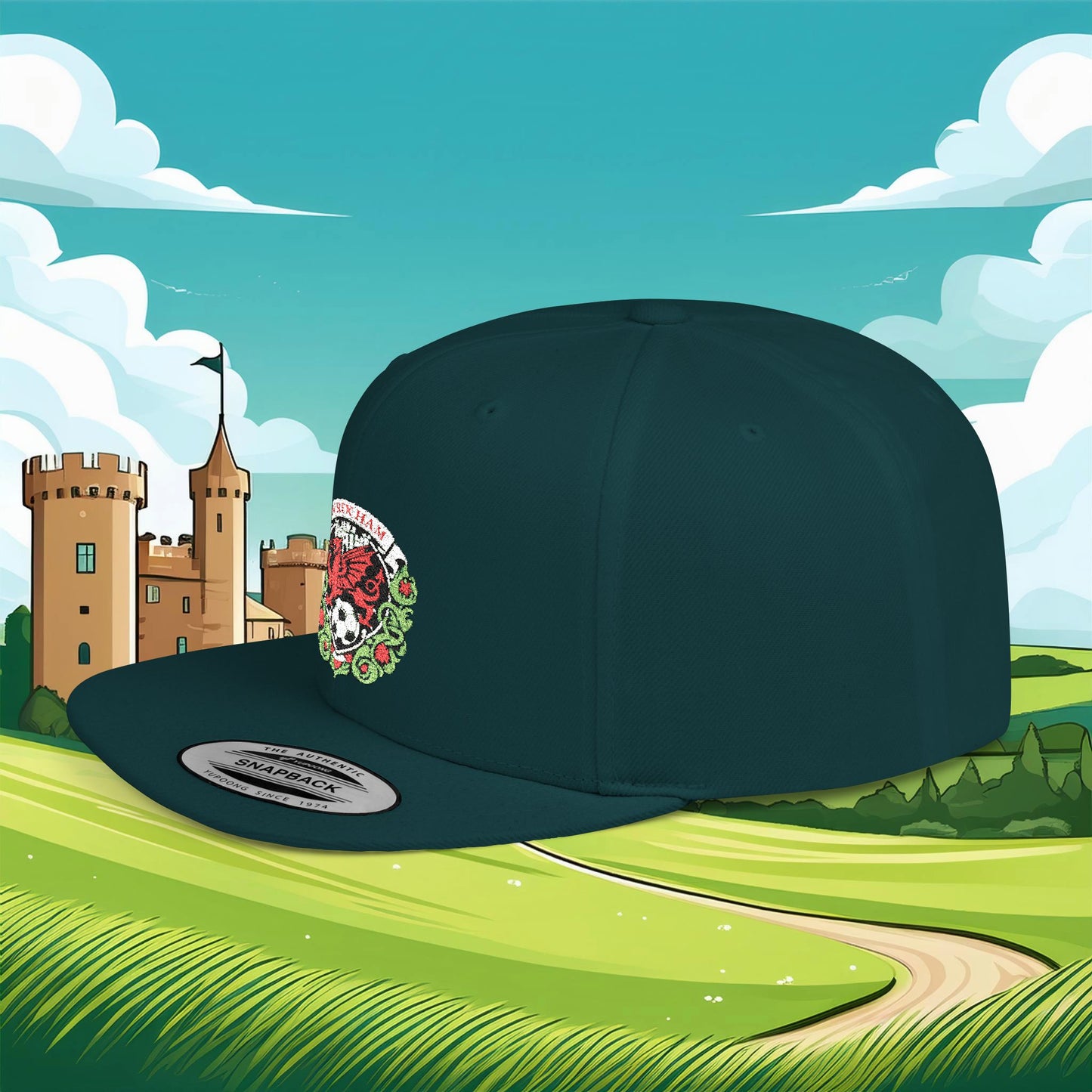 Wrexham Crest Flat Bill Snapback