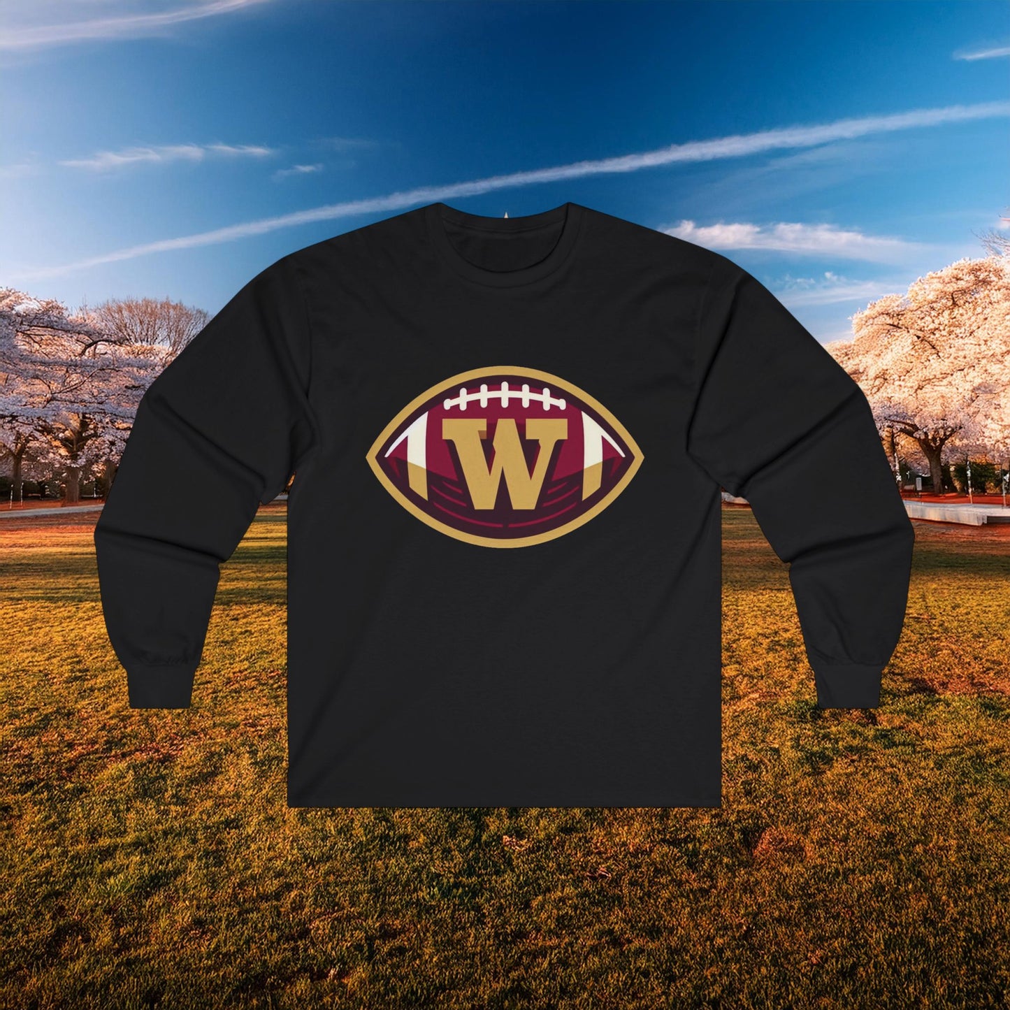 Washington Football Logo Long Sleeve Tee