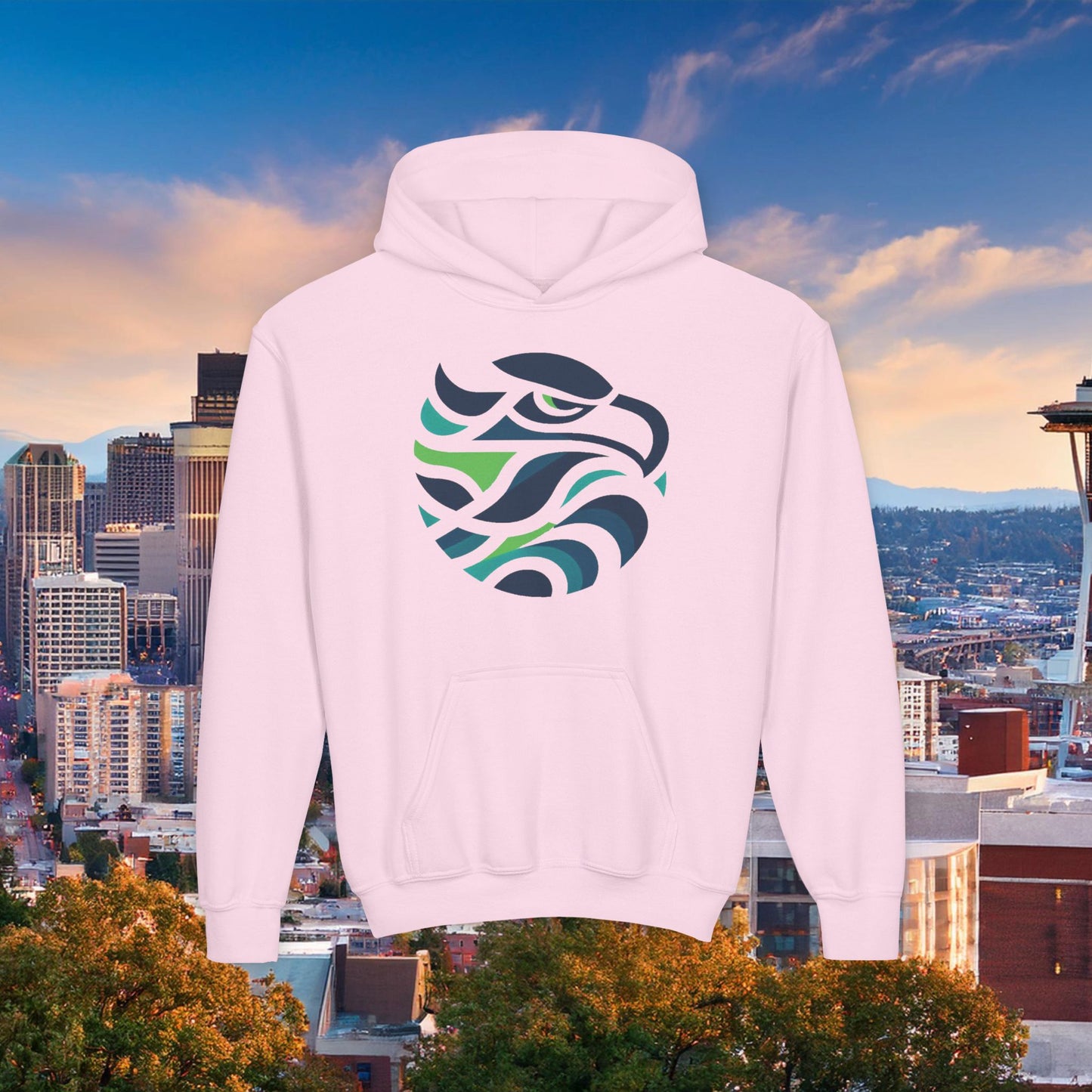 Seattle Football Logo Youth Hoodie