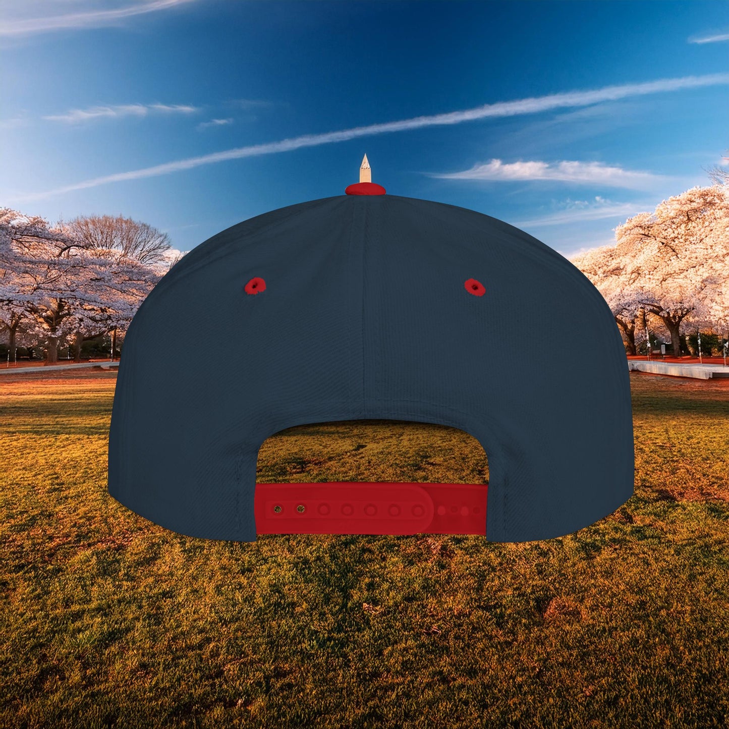 Washington Cherry Blossom Flat Bill Snapback