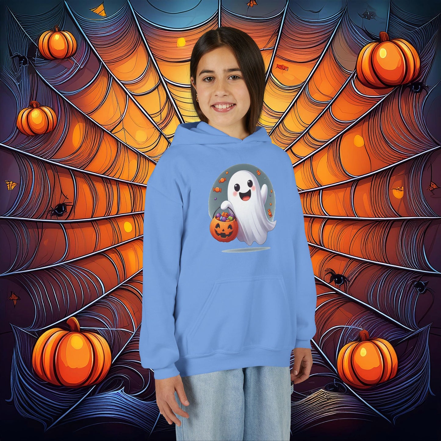 Trick or Treat Ghost Youth Hoodie