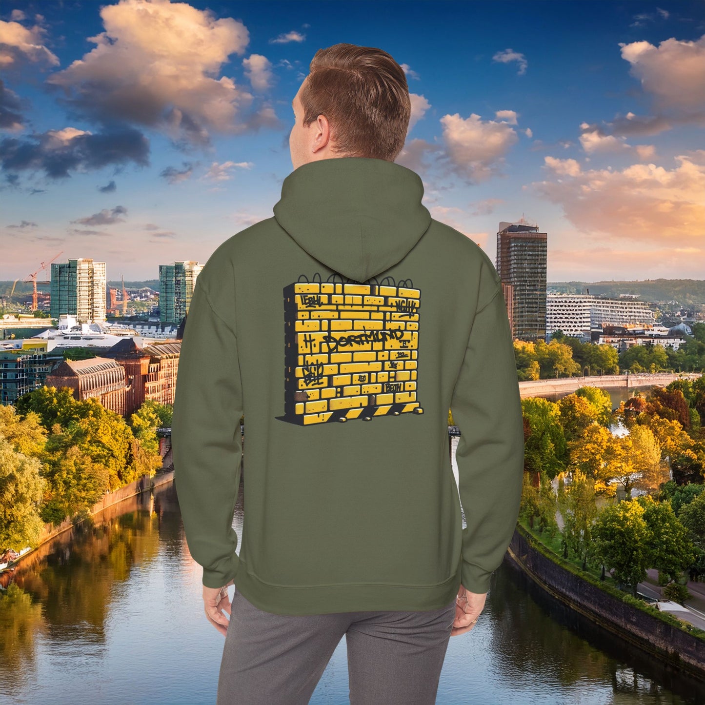 Dortmund Honeycomb Graffiti Hoodie