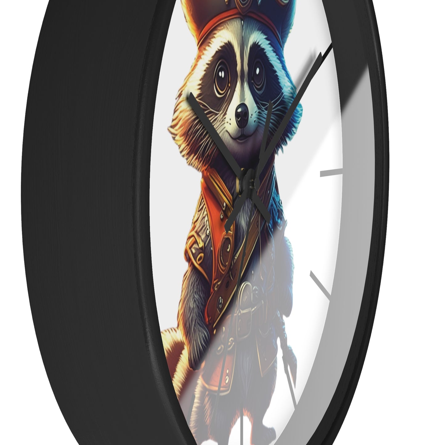 Raccoon Pirate Wall Clock