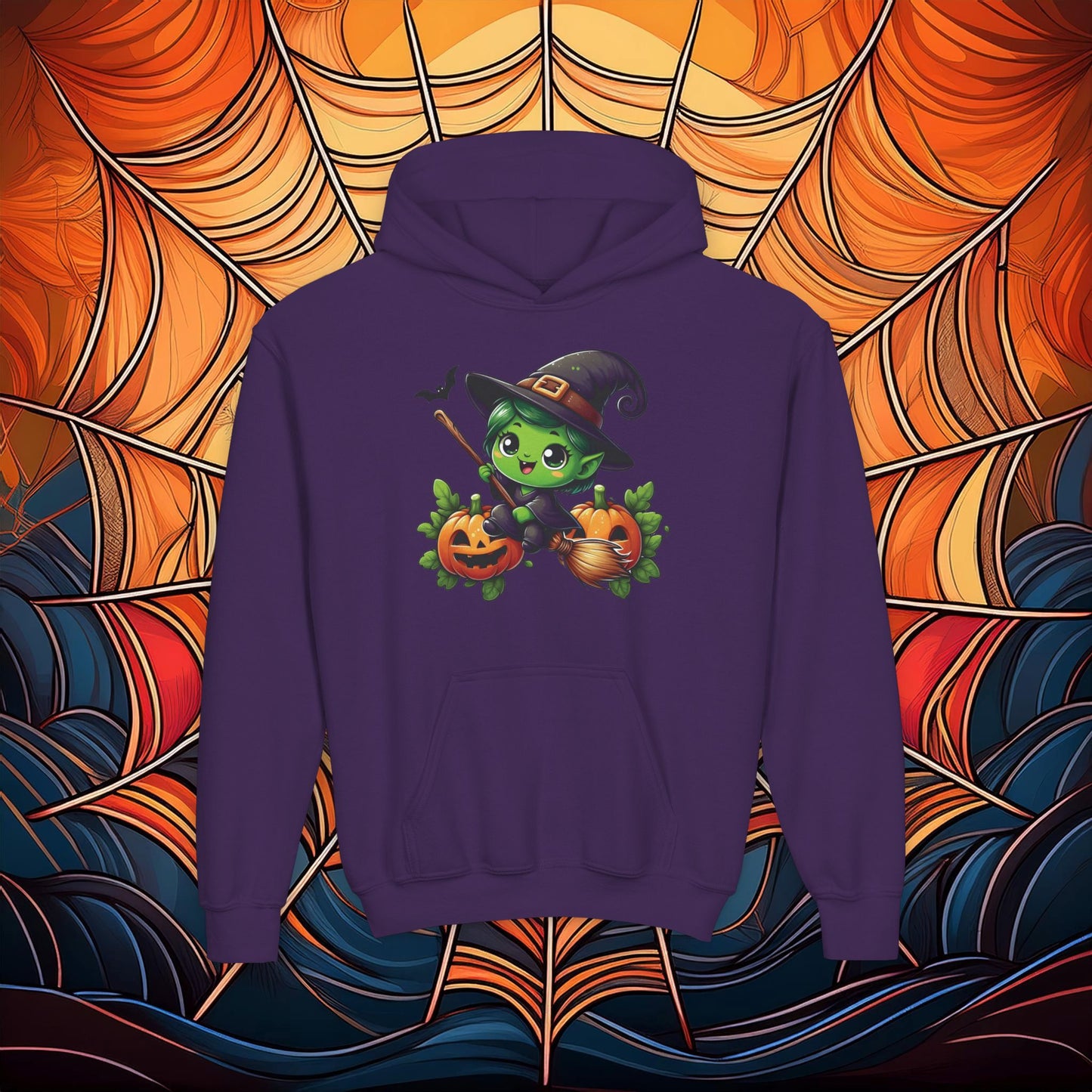 Cute Witch Youth Hoodie