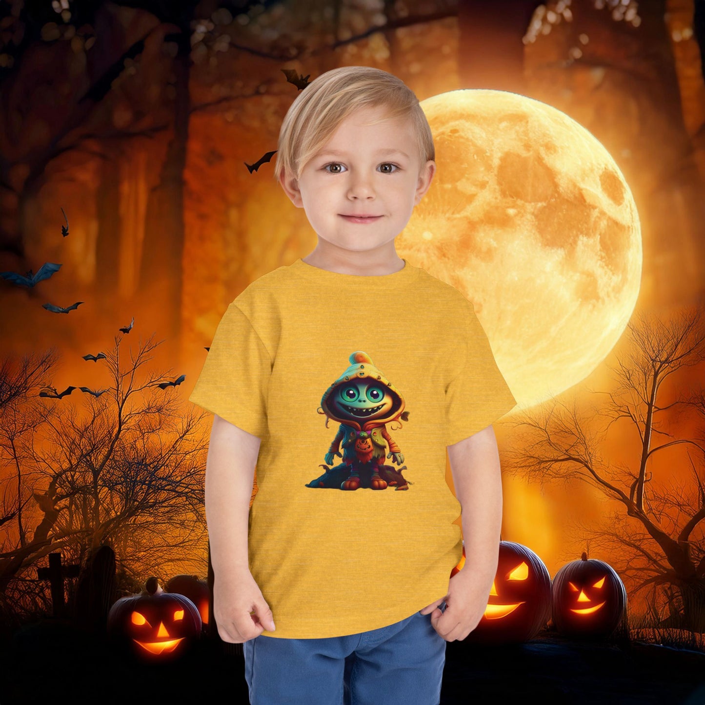 Trick or Treat Monster Toddler Tee