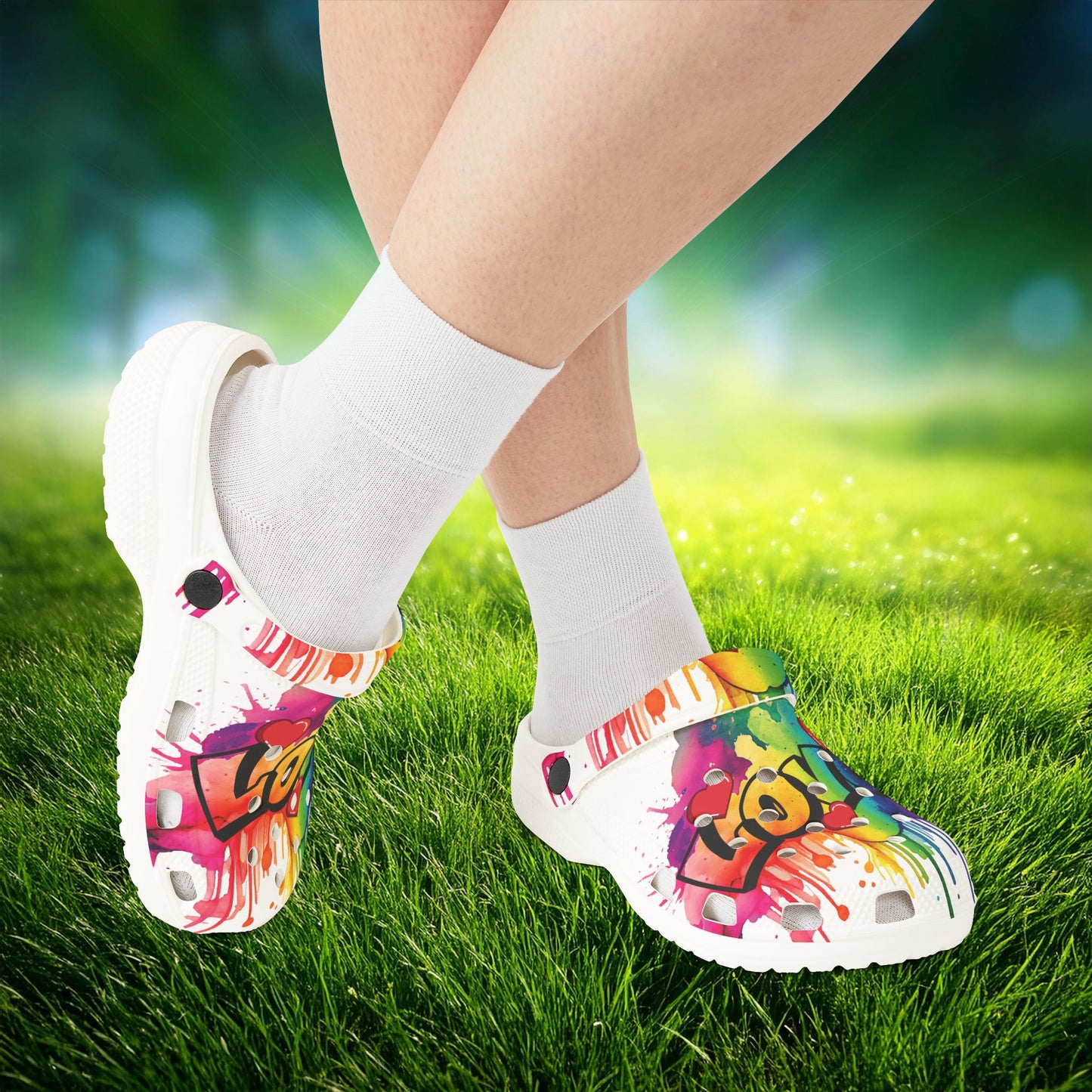 Love Color Bomb Foam Clogs