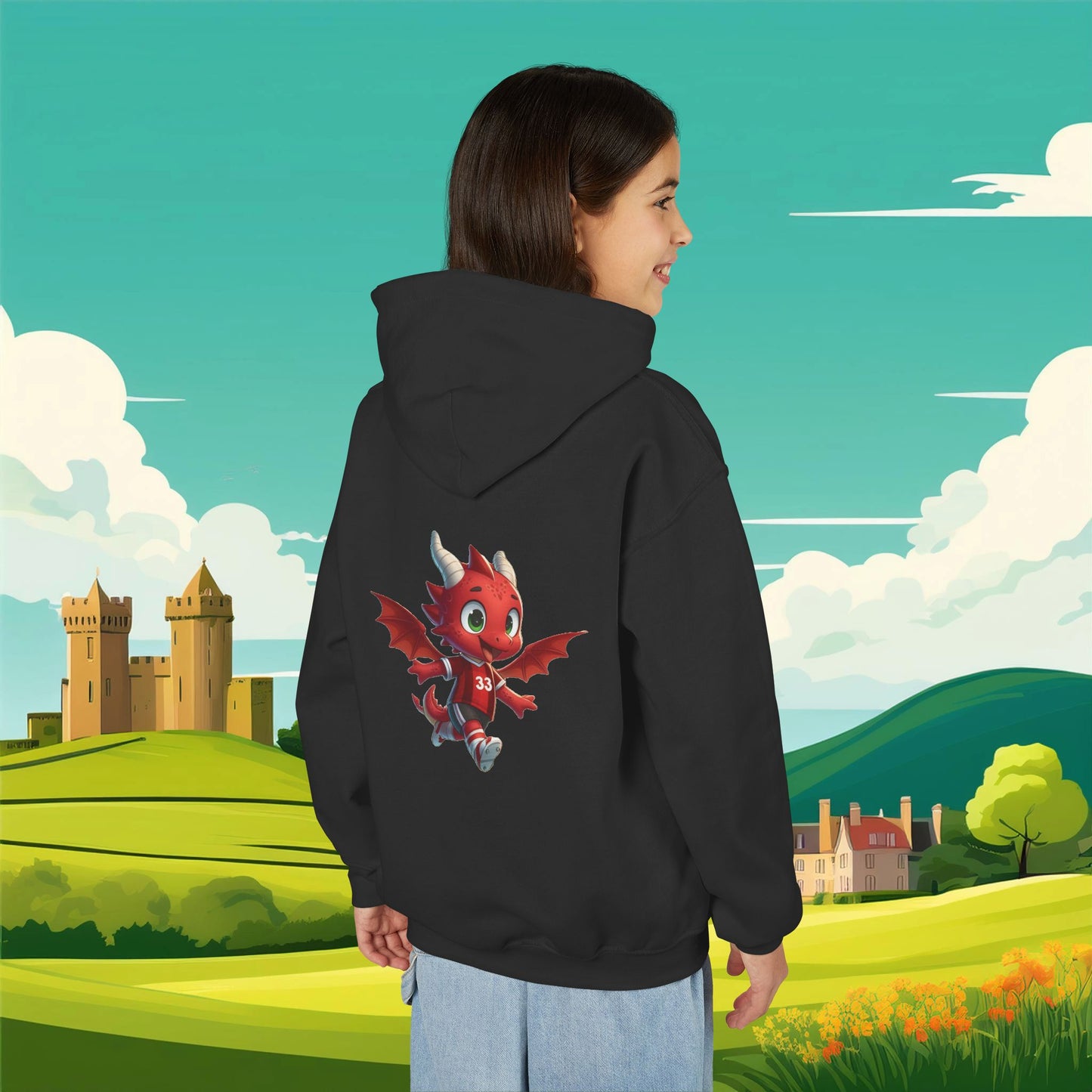 Wrecsam Mini Red Dragon Youth Hoodie