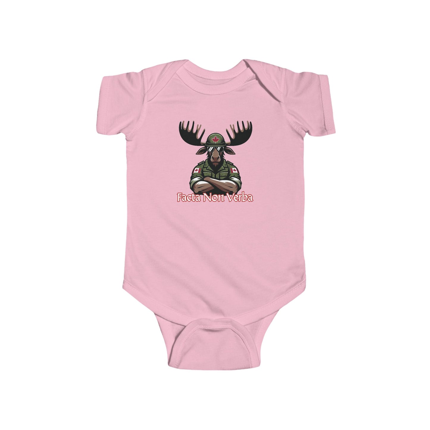 Canadian Moose "Facta Non Verba" Infant Bodysuit