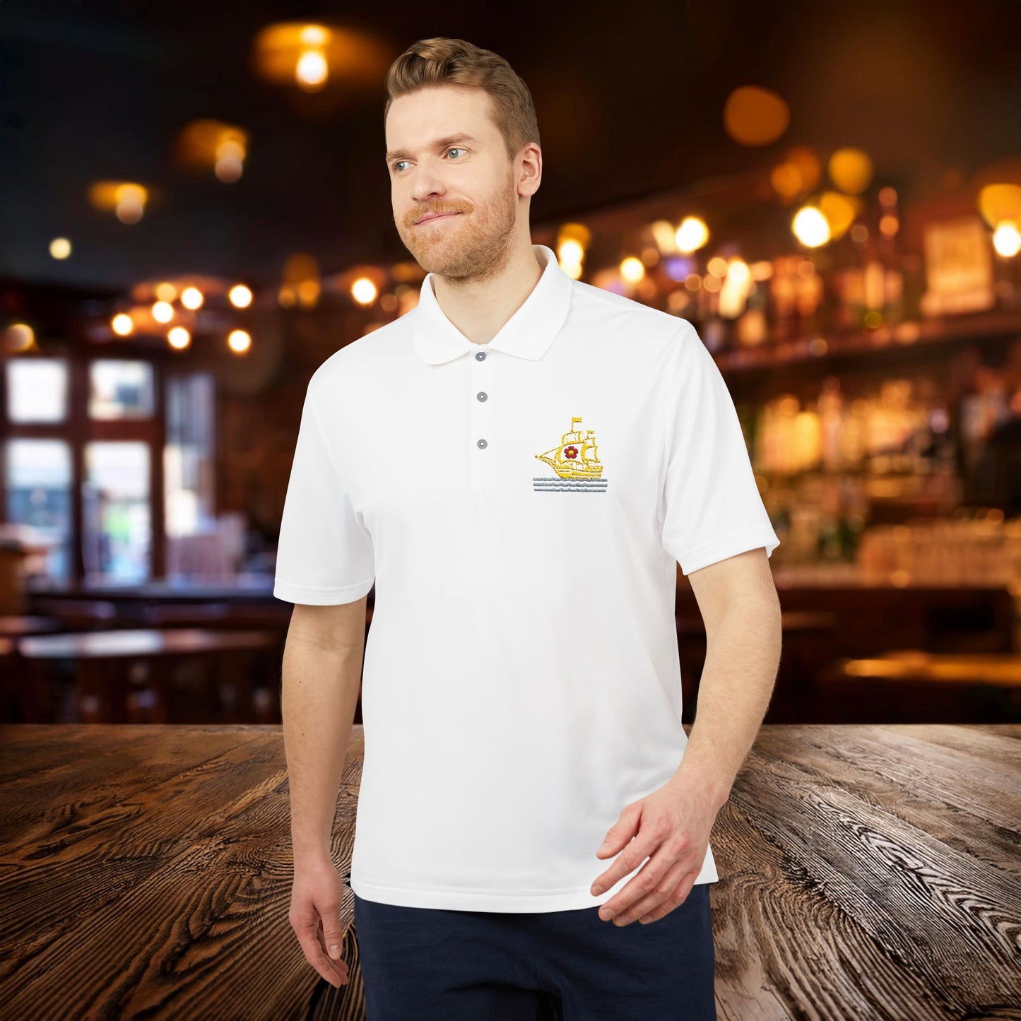 Man City Logo adidas Performance Polo