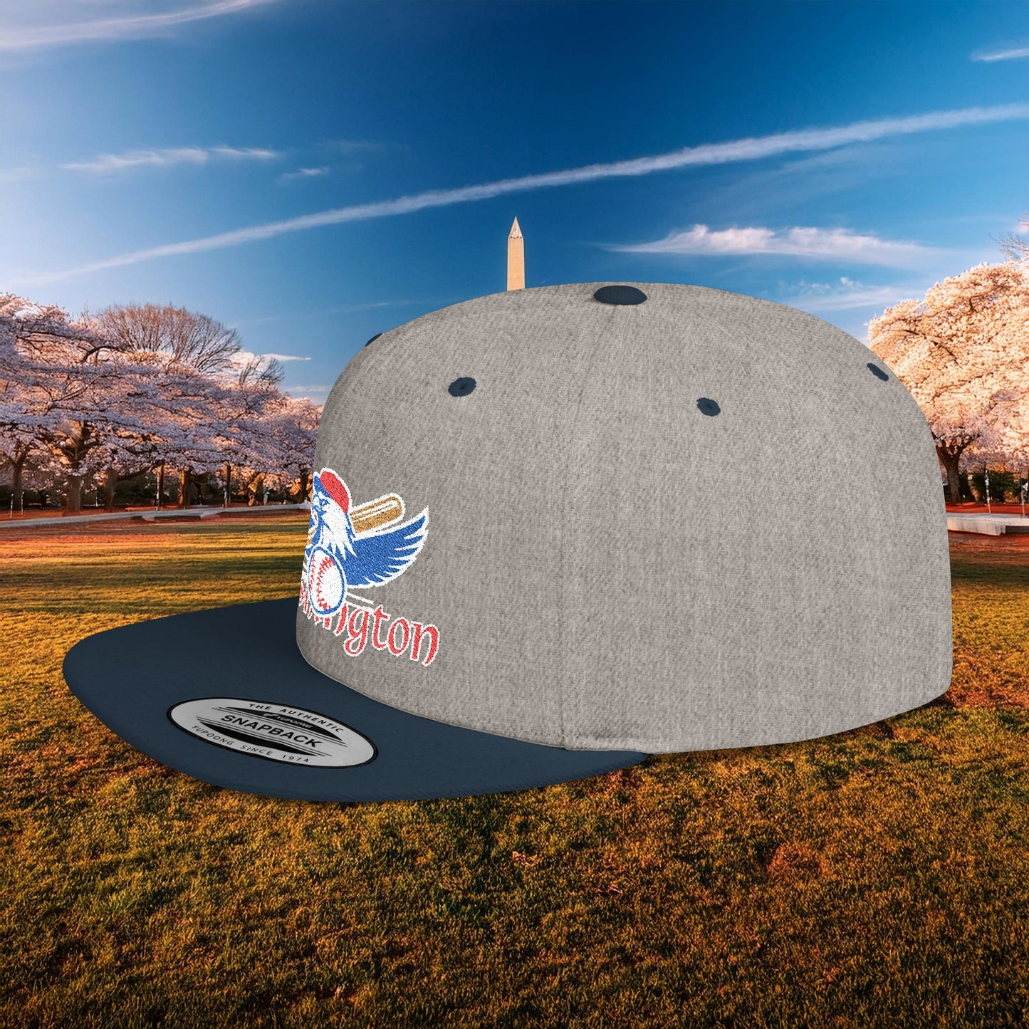 Washington Baseball Eagle Flat Bill Snapback