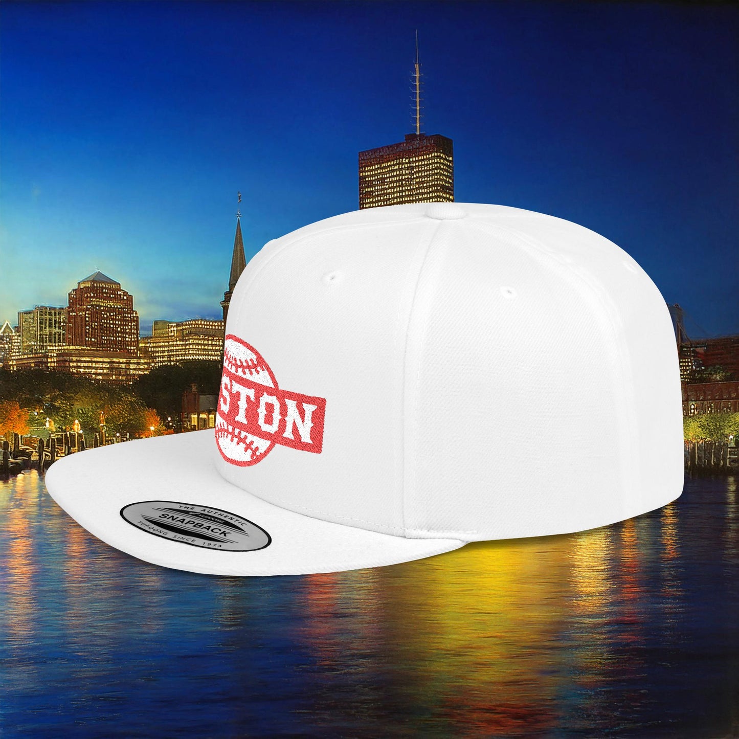 Boston Baseball Flat Bill Snapback