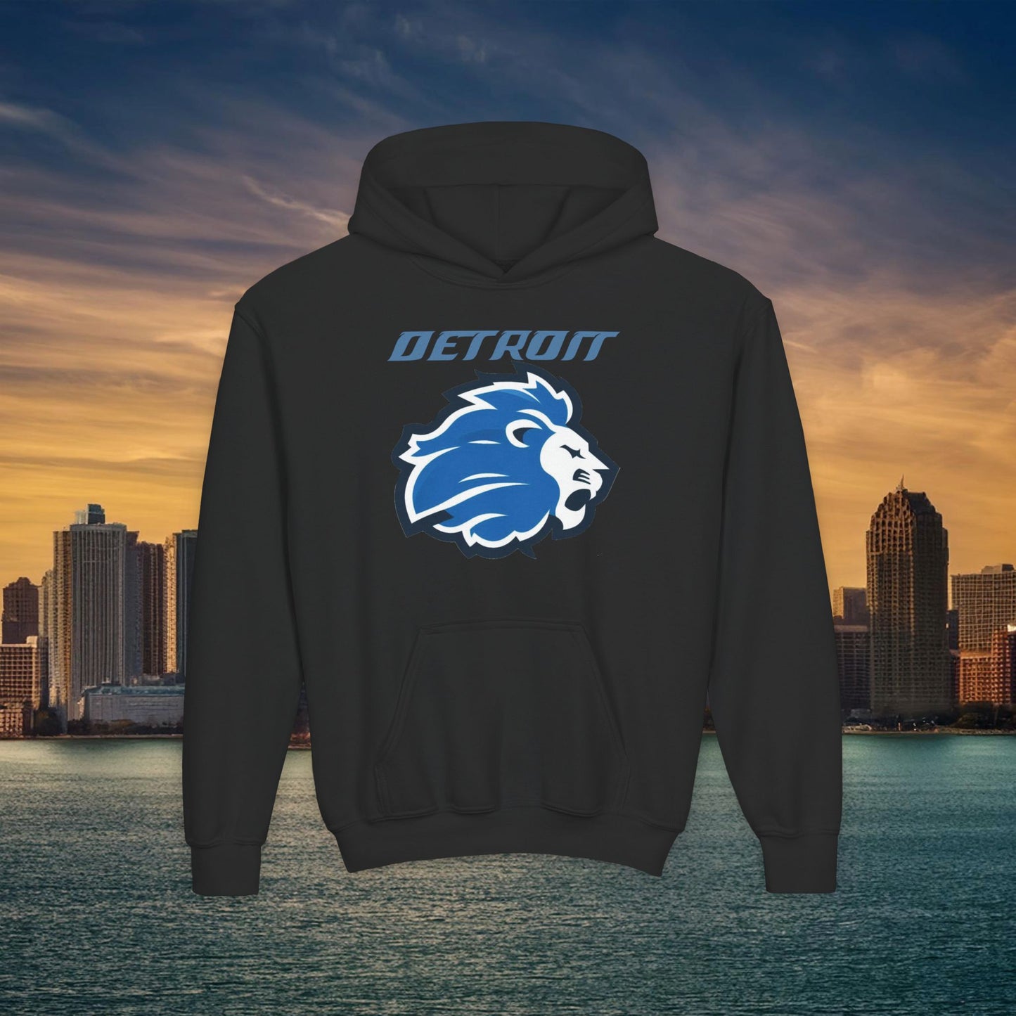 Detroit Football Logo Youth Hoodie