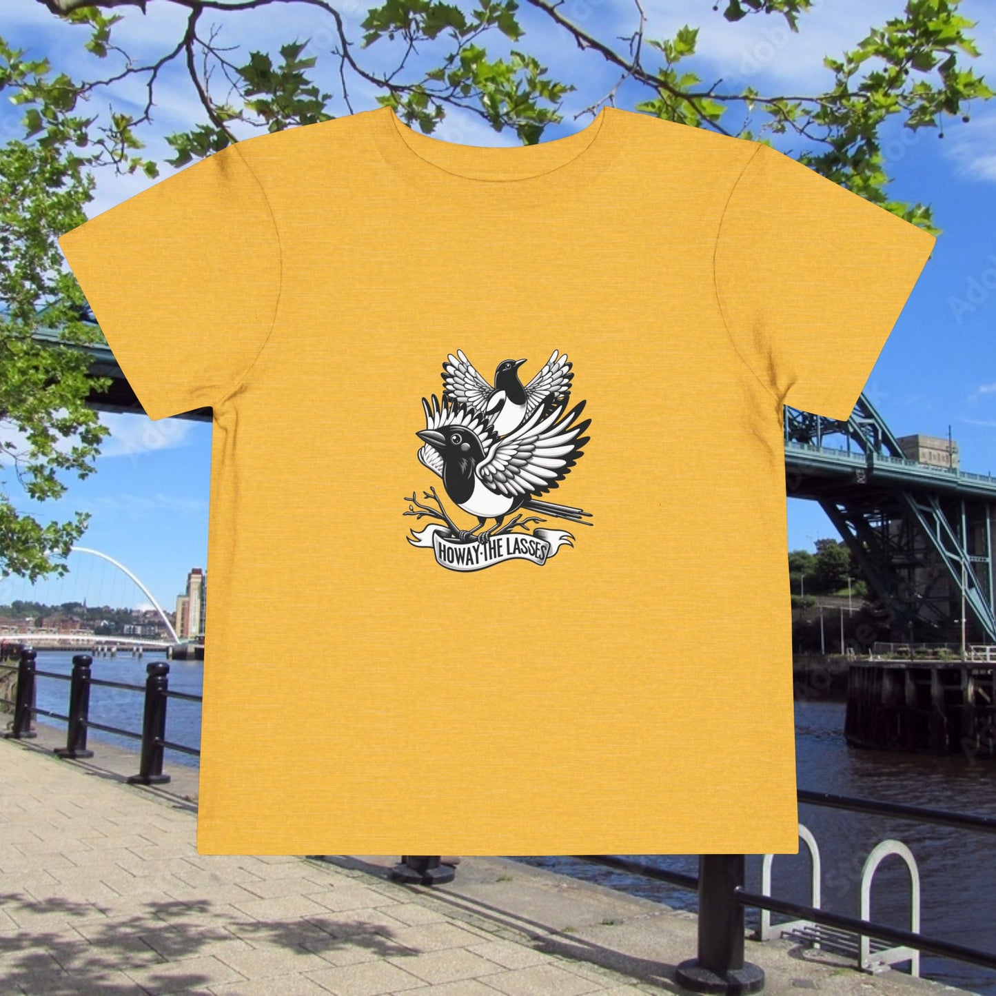 Newcastle United Howay The Lasses B&W (Twin Mags) Toddler Tee