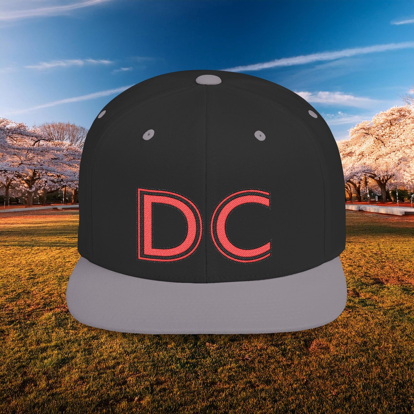 DC Flat Bill Snapback - Red
