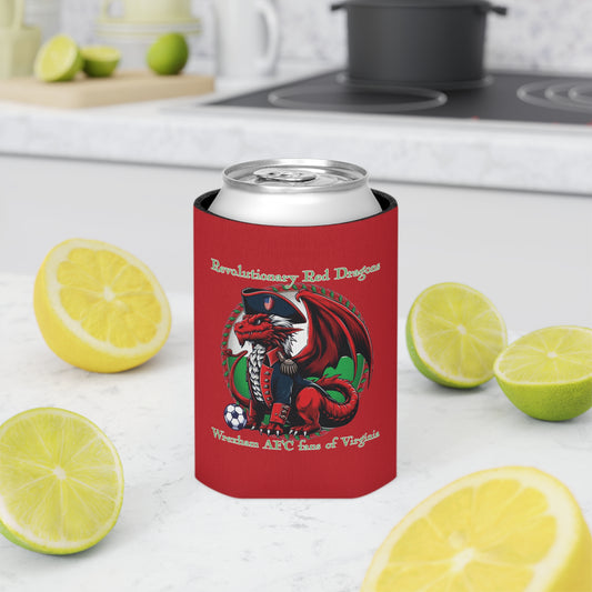 Revolutionary Red Dragons Logo Can Cooler