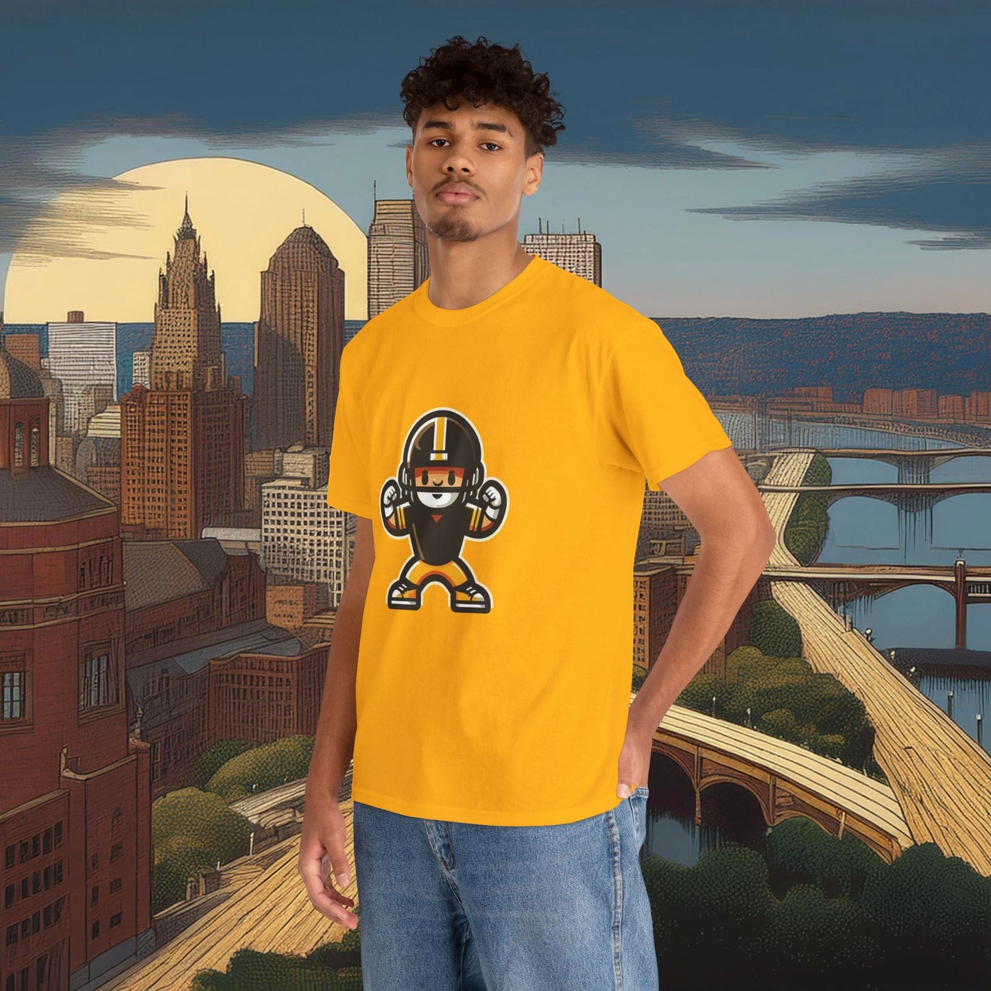 Mini Pittsburgh Football Player Tee
