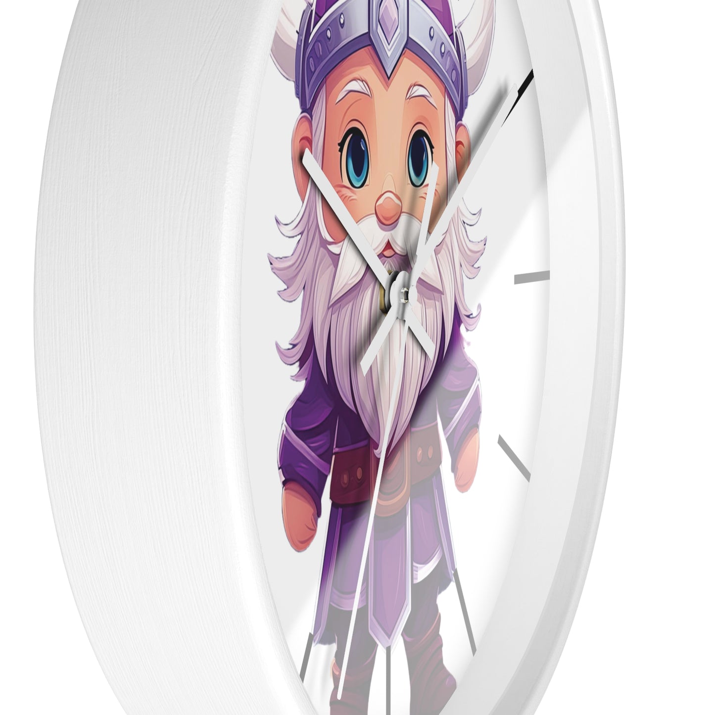 Purple Viking Wall Clock