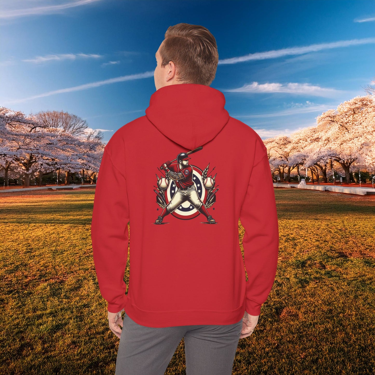 Washington Baseball At Bat Hoodie