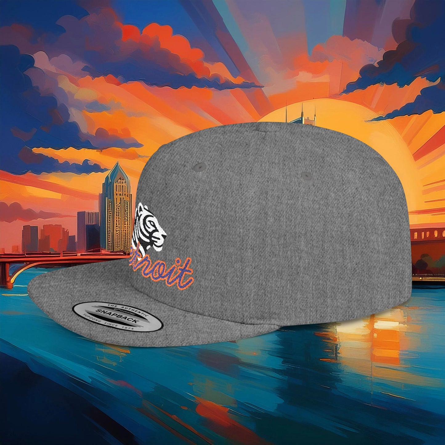 Detroit Baseball Flat Bill Snapback