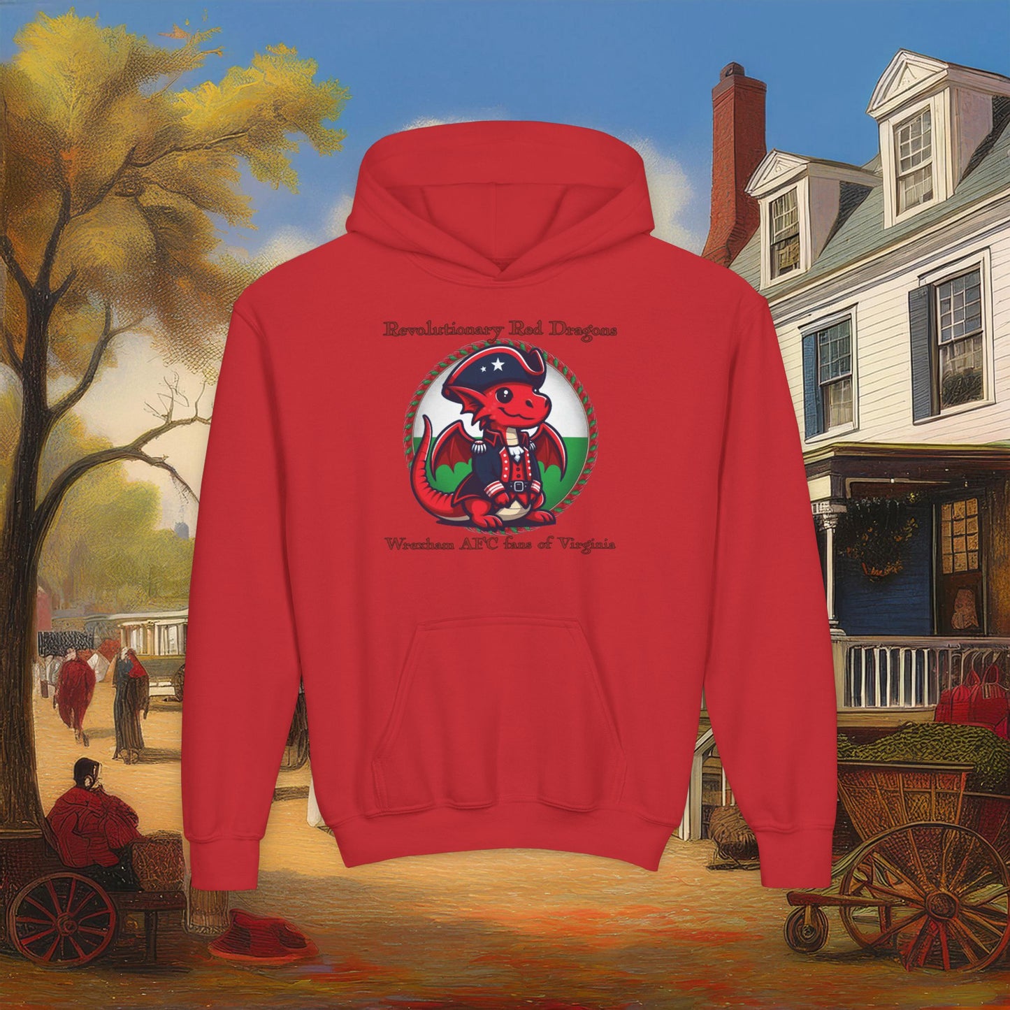 Mini Revolutionary Red Dragons Youth Hoodie