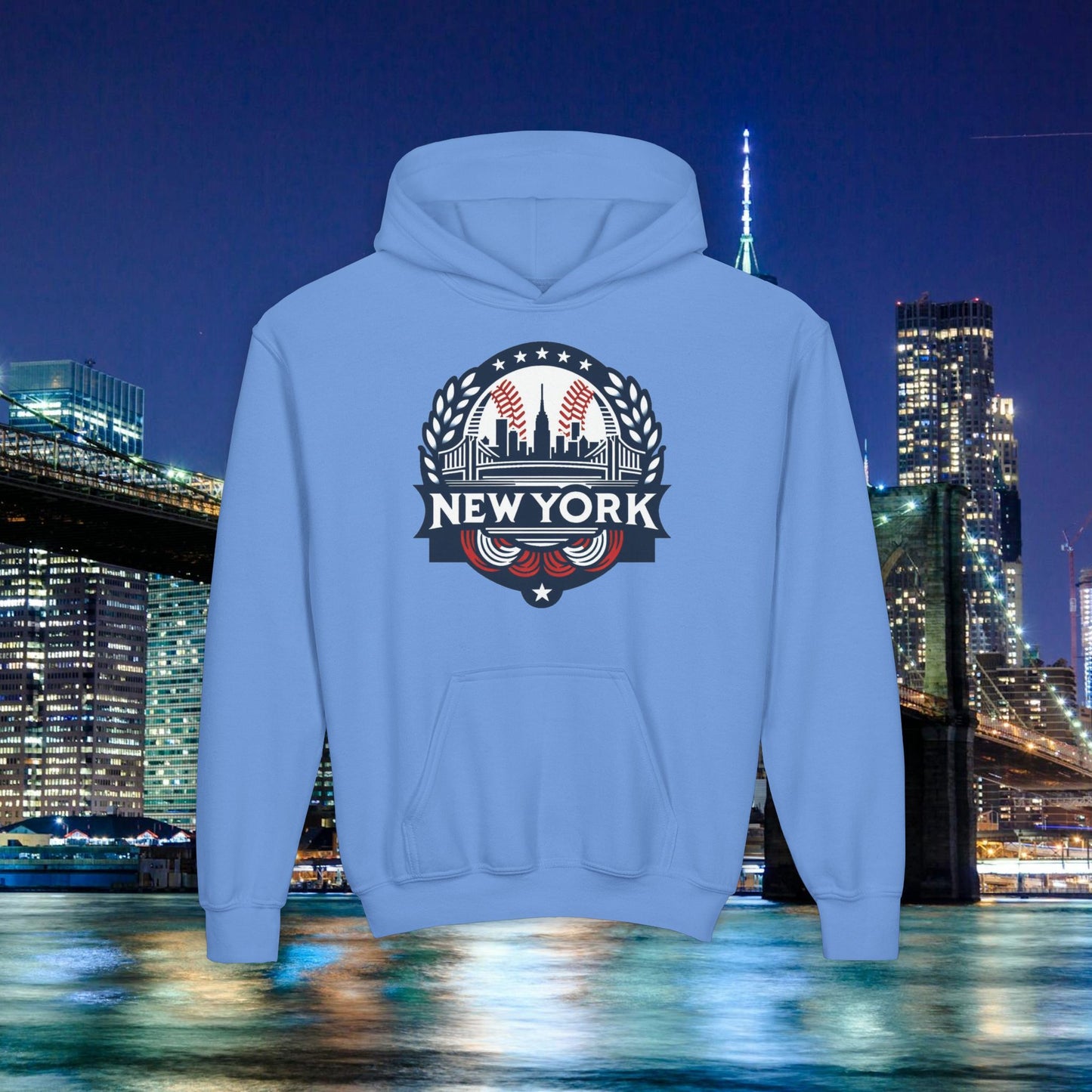 New York Bronx Baseball Youth Hoodie