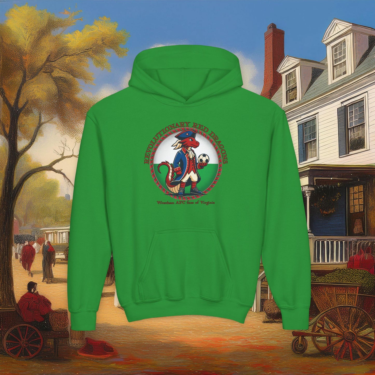 Little Revolutionary Red Dragons Youth Hoodie