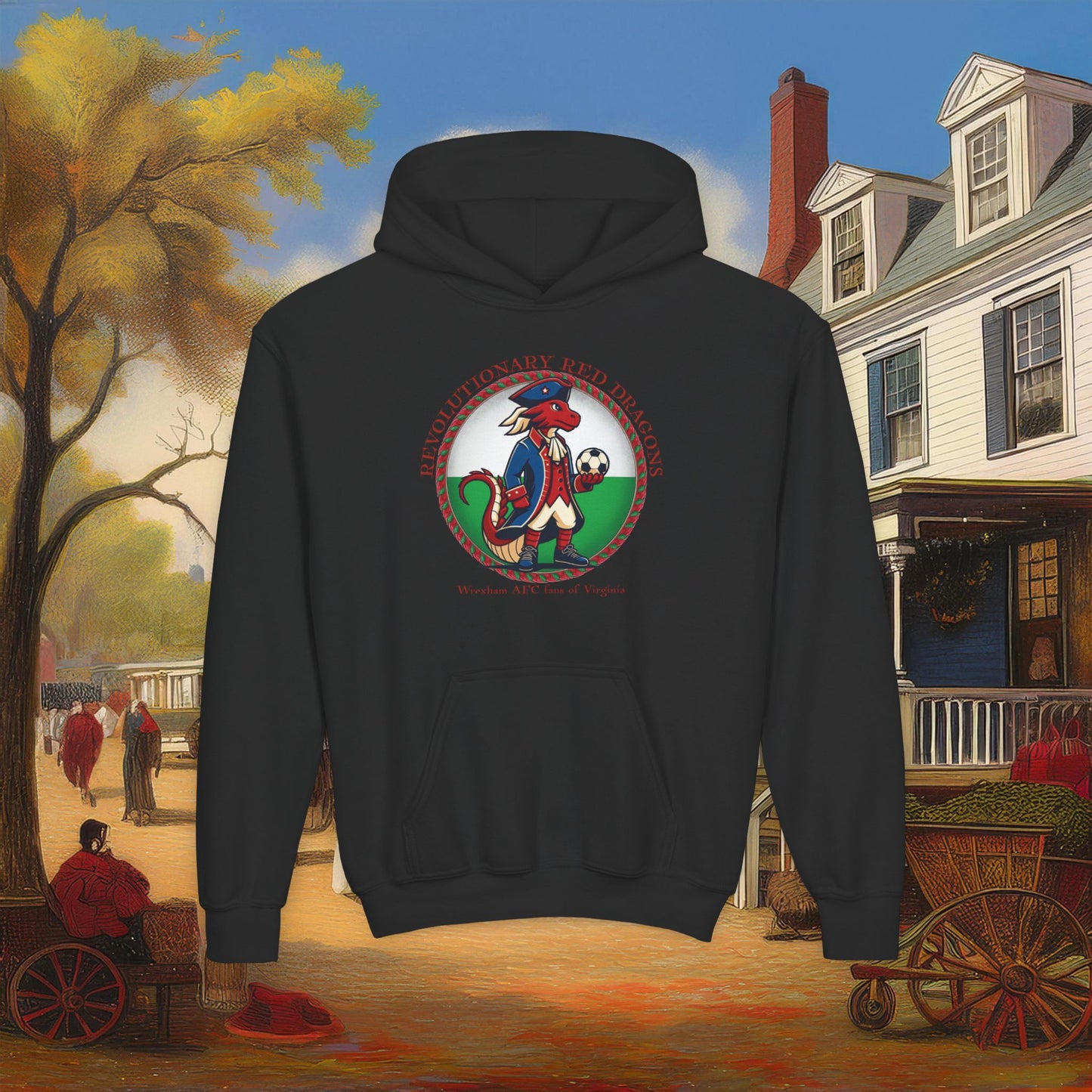 Little Revolutionary Red Dragons Youth Hoodie
