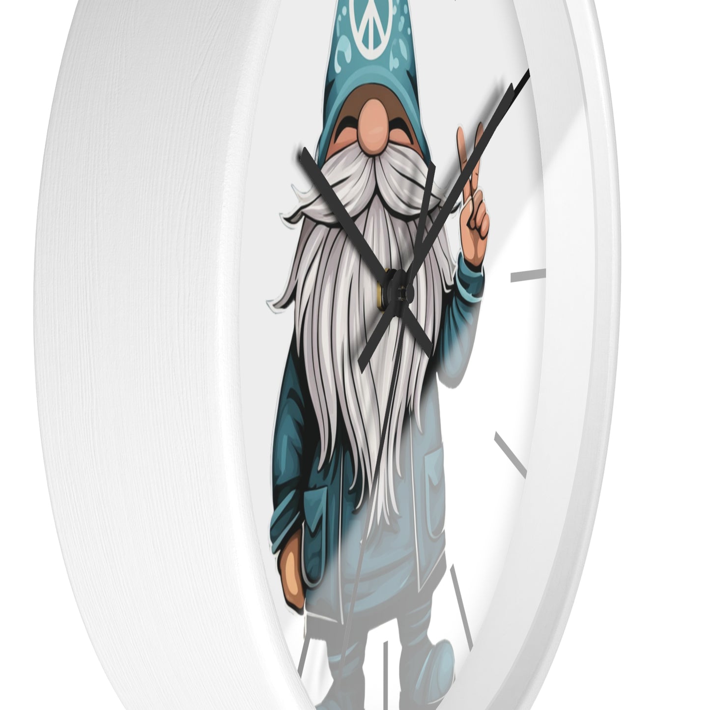 Peace Gnome Wall Clock