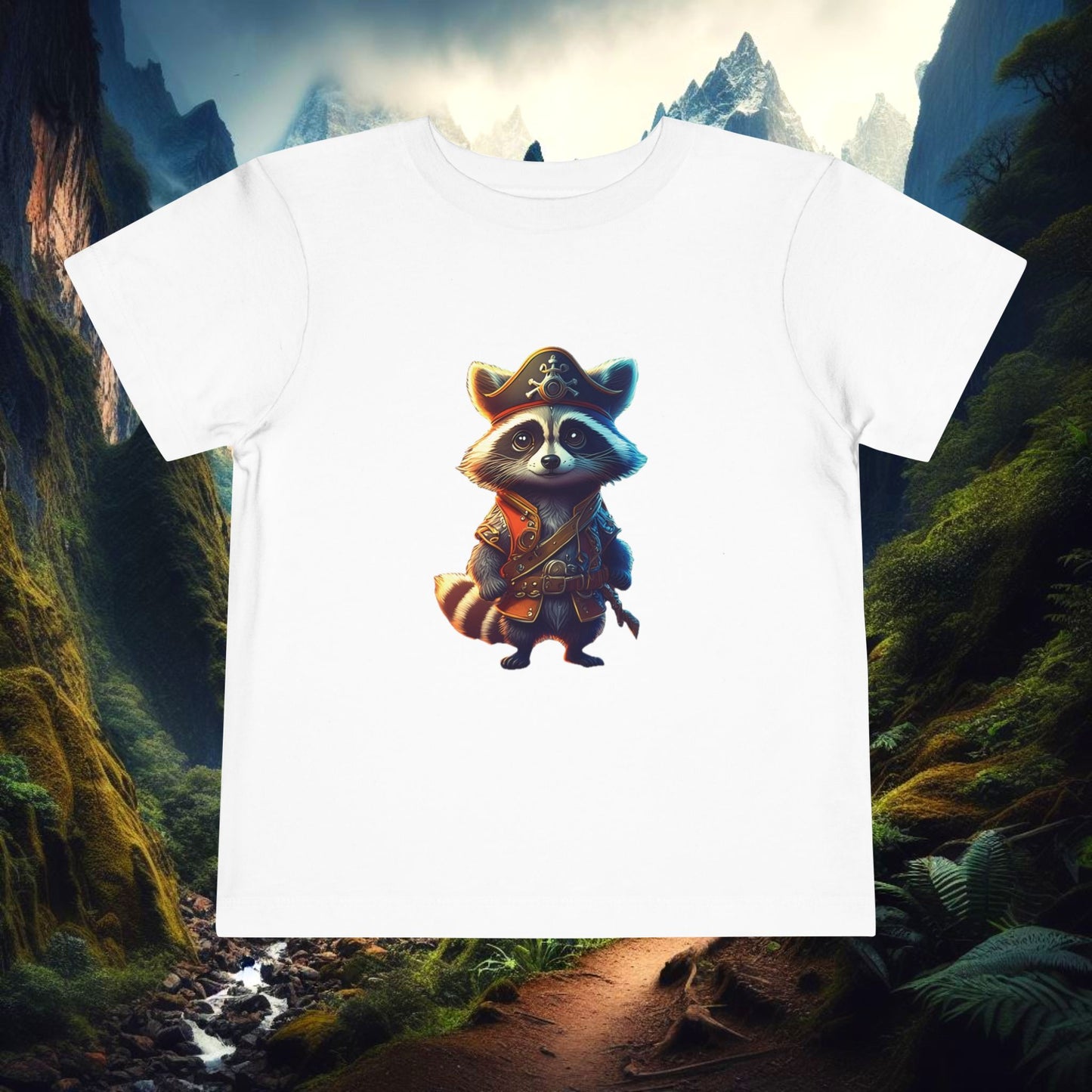 Raccoon Pirate Toddler Tee