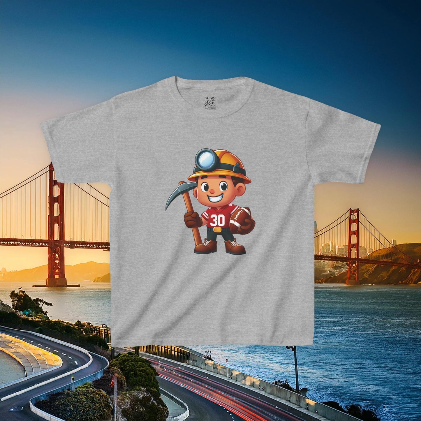 San Francisco Football Little Miner Kids Tee