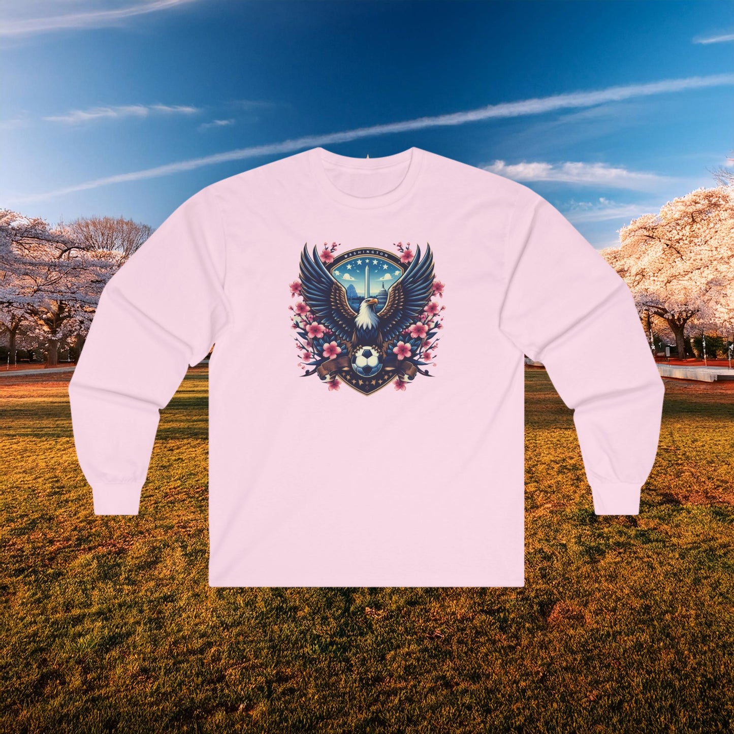Washington Cherry Blossom Long Sleeve Tee