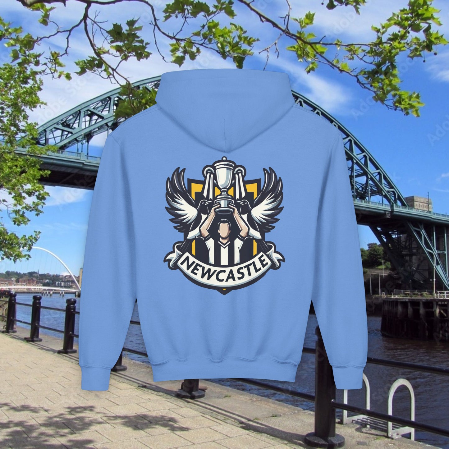 Newcastle Cup Champions Crest Youth Hoodie