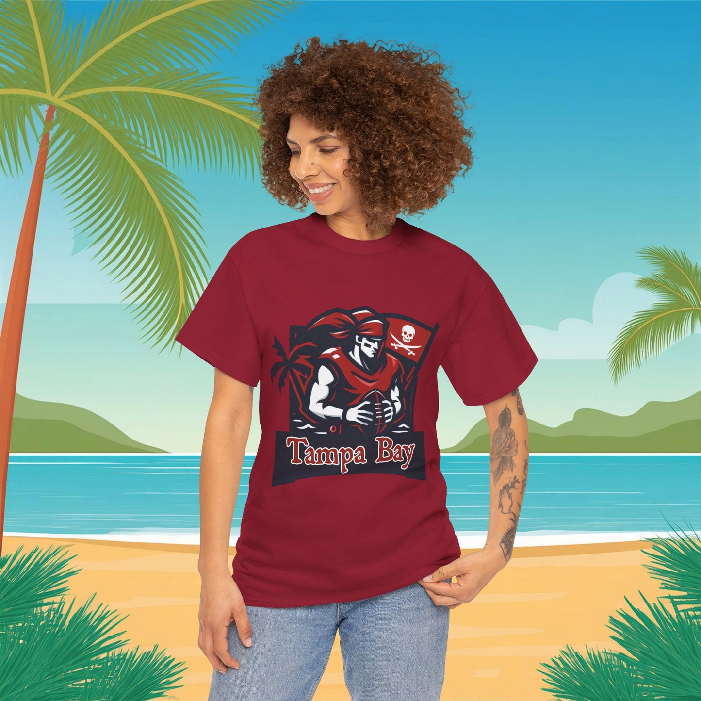 Tampa Bay Football Player Tee
