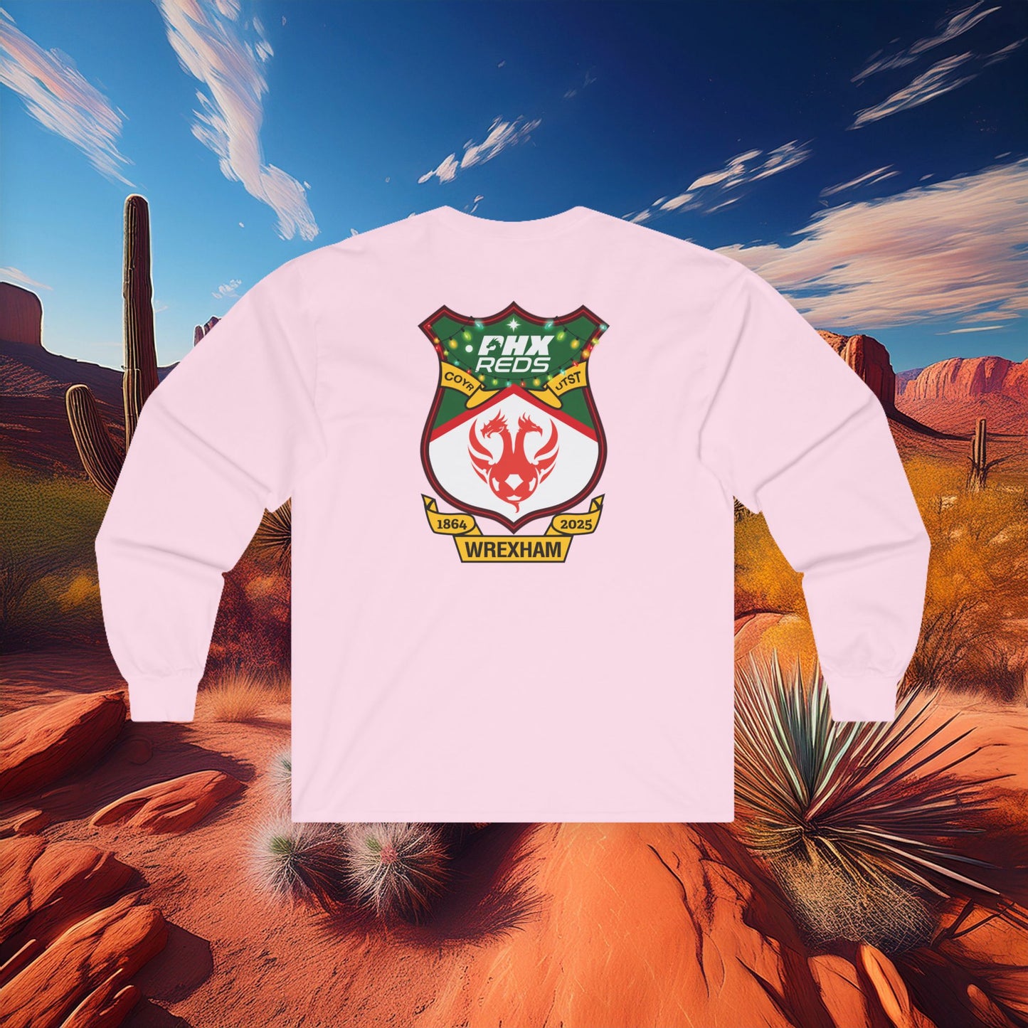 PHX Reds Christmas Crest Long Sleeve Tee