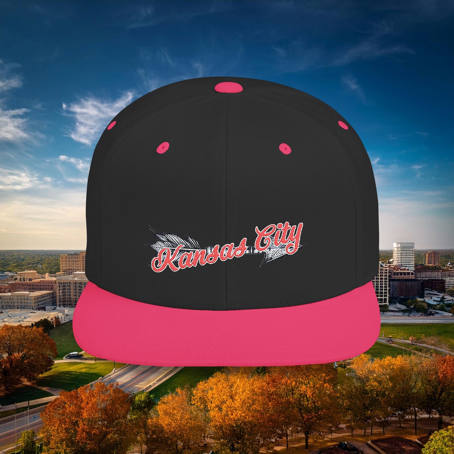 Kansas City Arrow Flat Bill Snapback