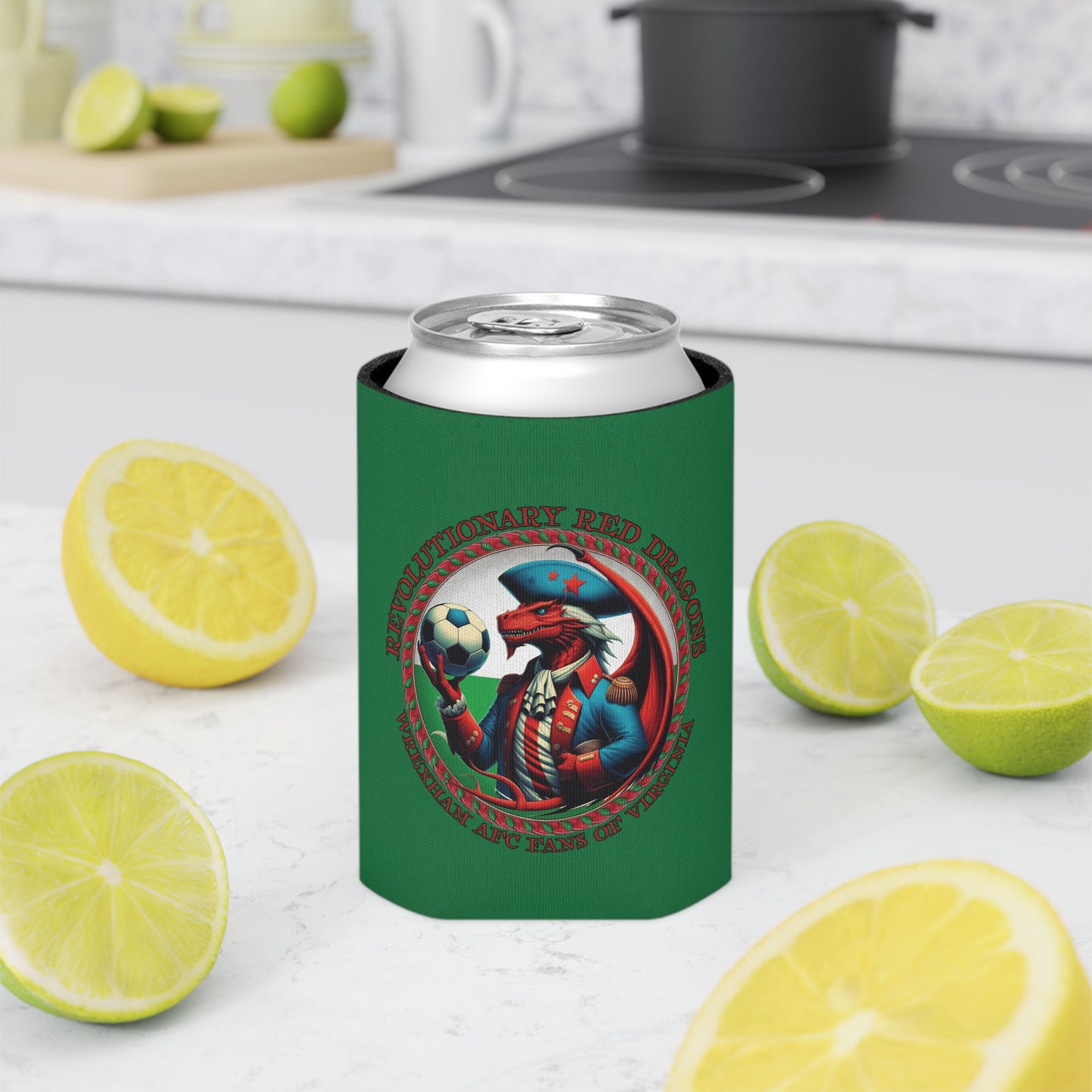 Revolutionary Red Dragons Crest Can Cooler