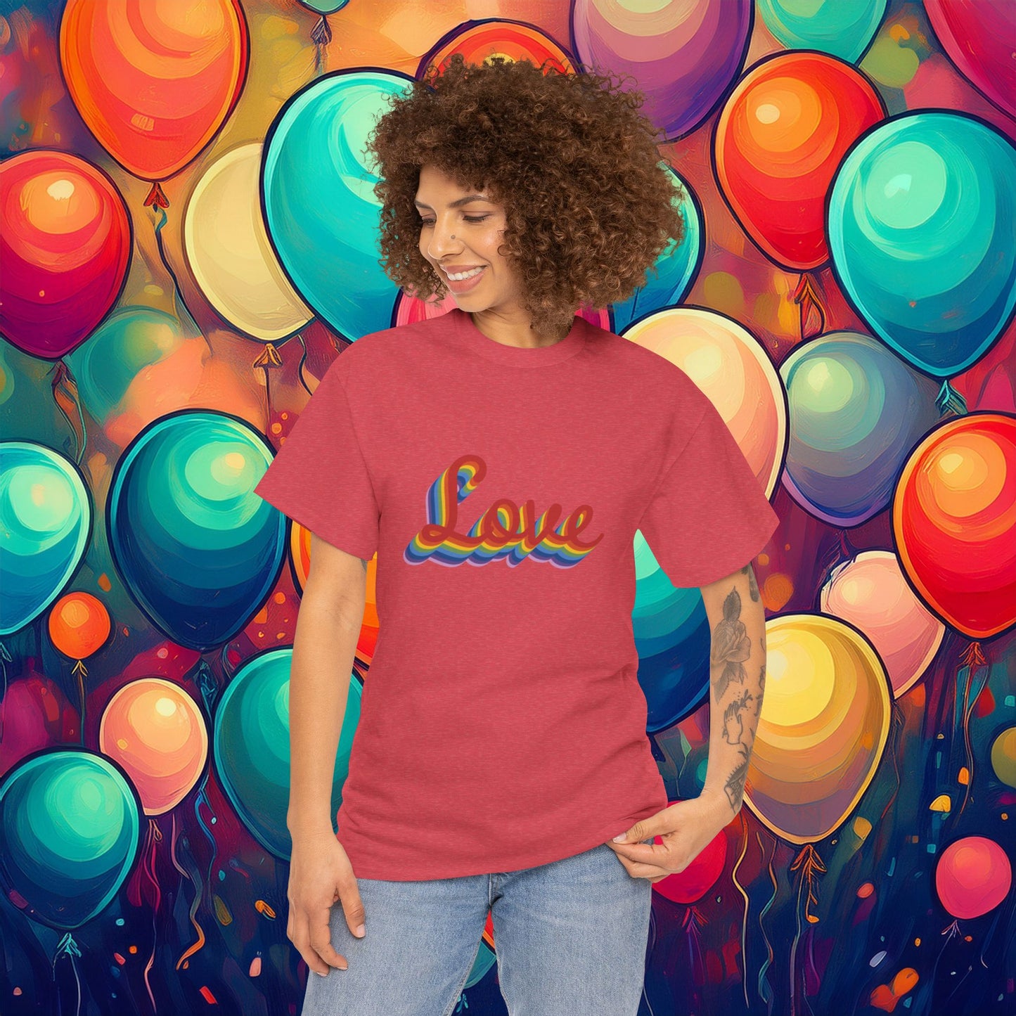 Rainbow Love Unisex Tee