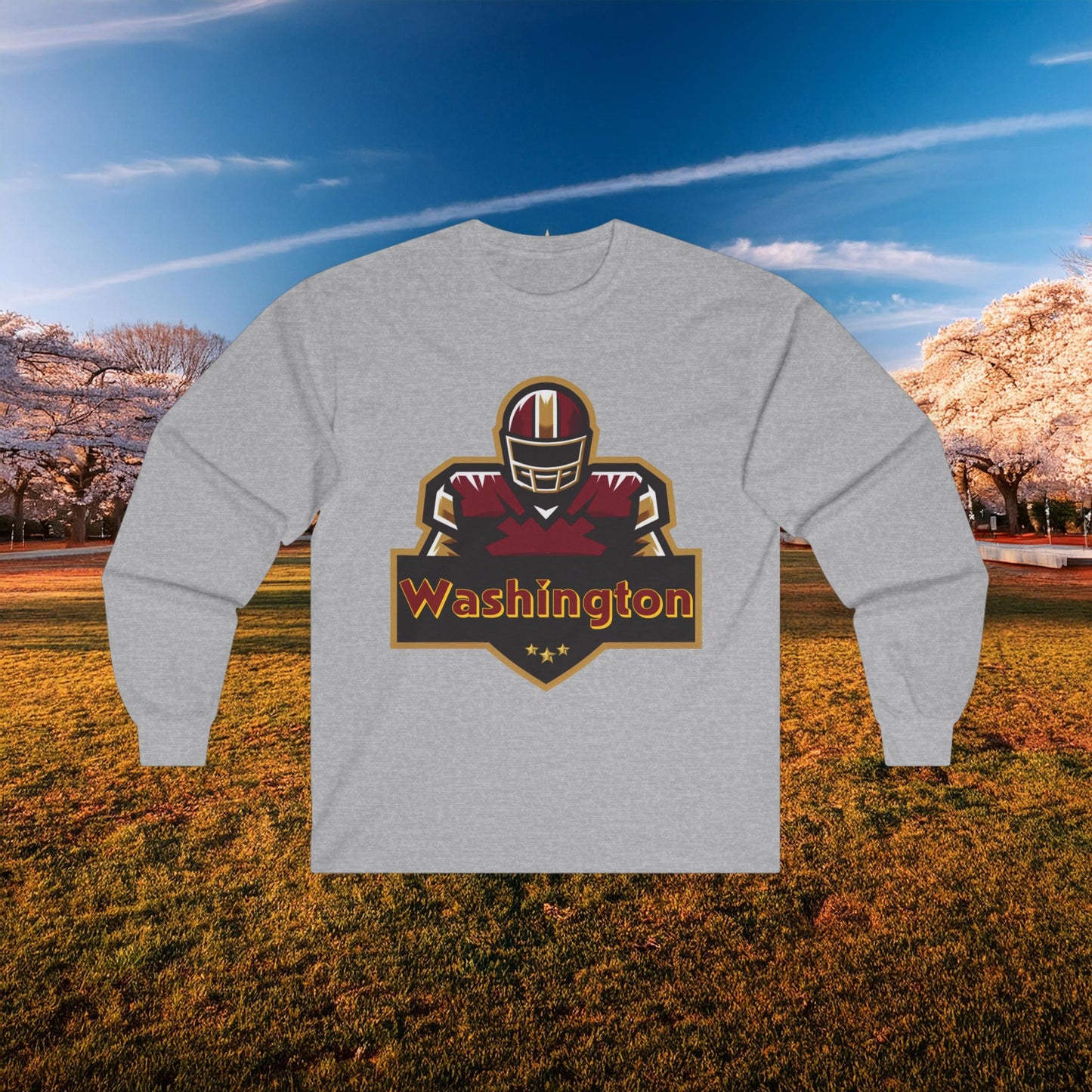 Washington Football Player Logo Long Sleeve Tee